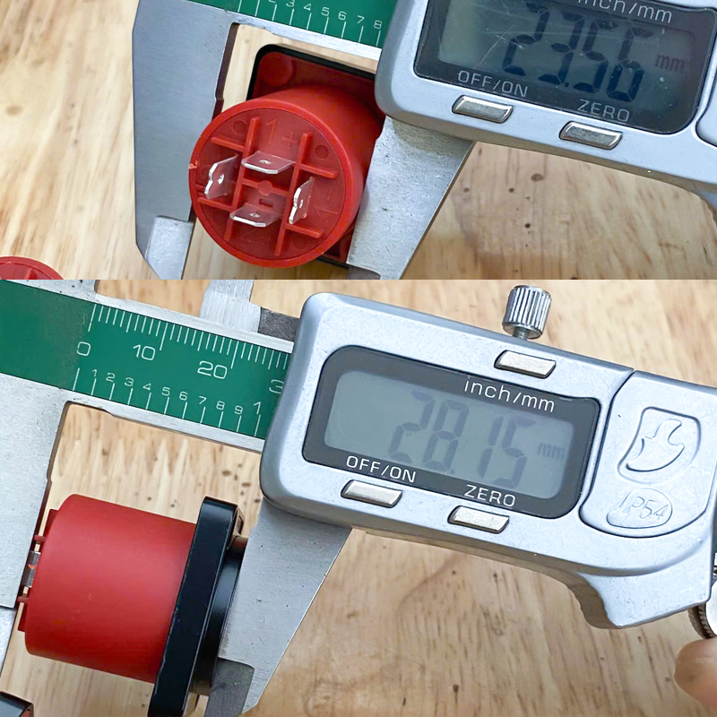 Speakon audio jacks for speakers, designed for fixed mounting on speaker enclosures or cabinets - recessed into walls.