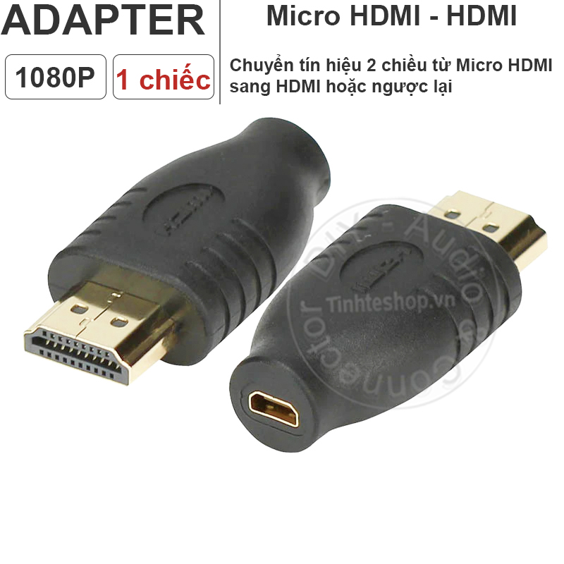 Micro HDMI female to HDMI male adapter