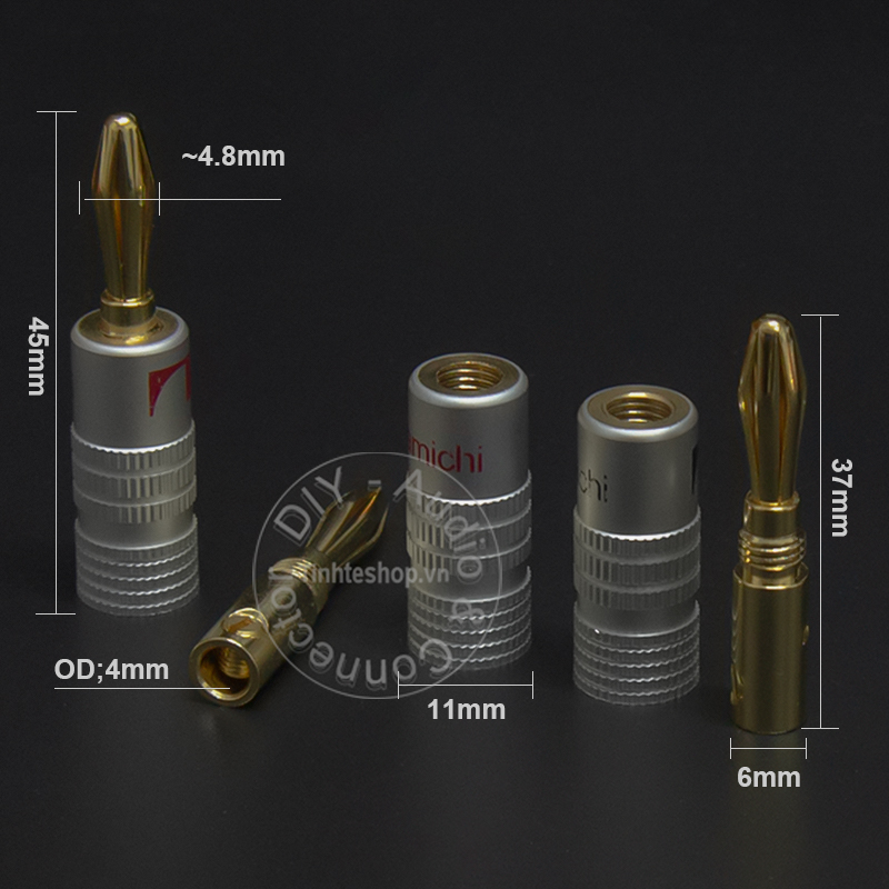 Giắc bắp chuối cắm cho Loa Âm ly DVD