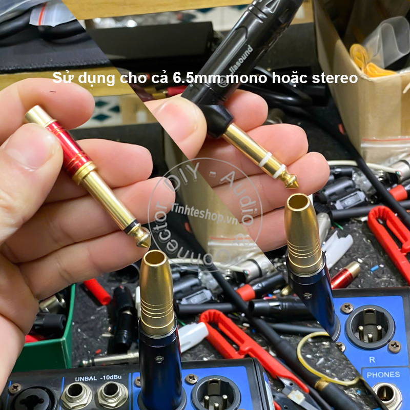 XLR female to 6.5mm female adapter