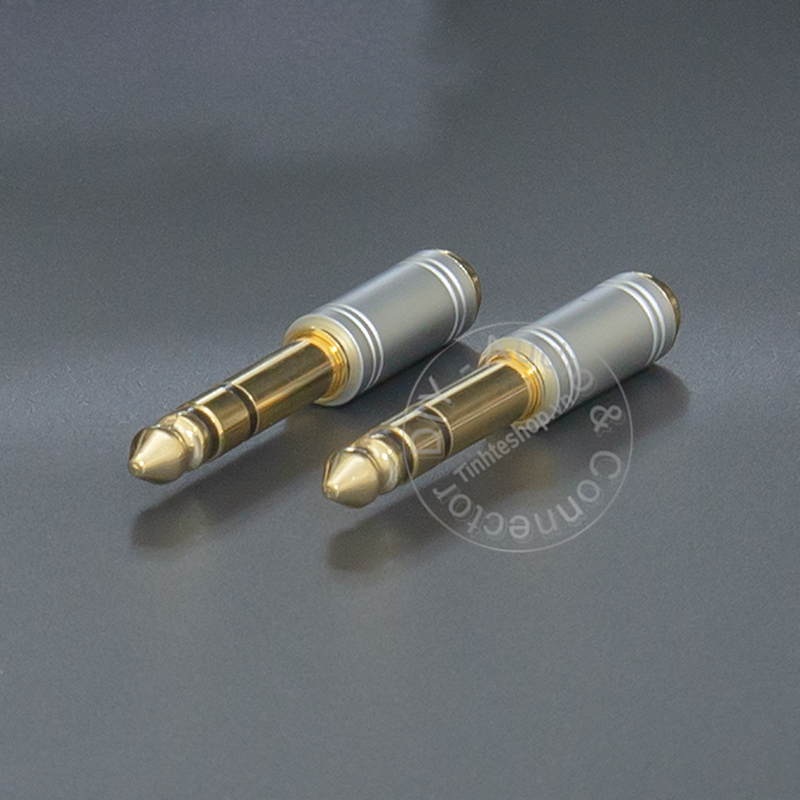 6.35mm male to 3.5mm female stereo adapter