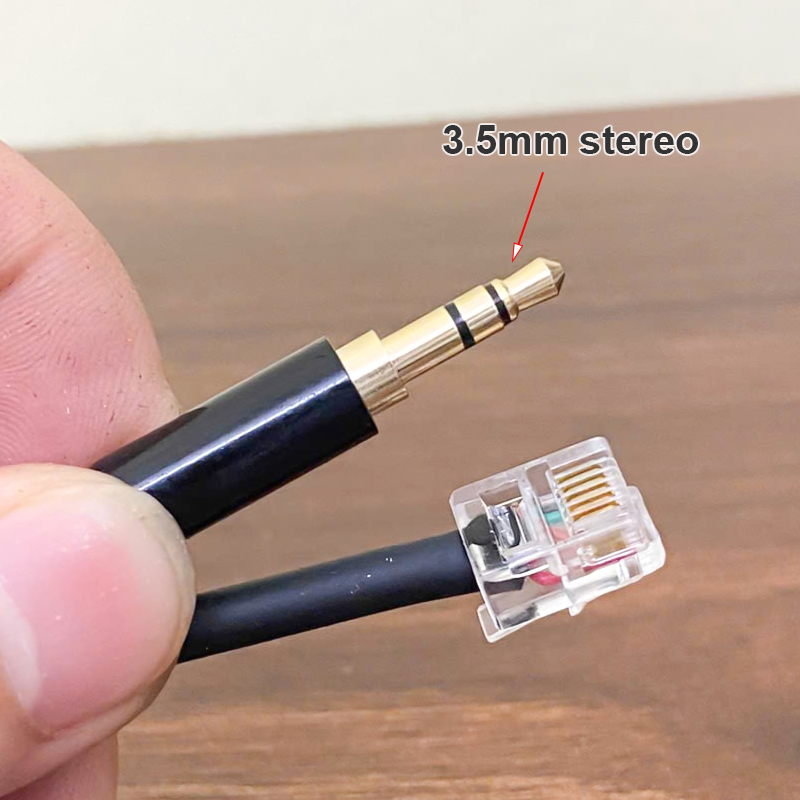 3.5mm Stereo Jack to RJ12 Cable for Fanatec Handbrake for Connecting Clubsport Wheel Bases/Racing Wheels
