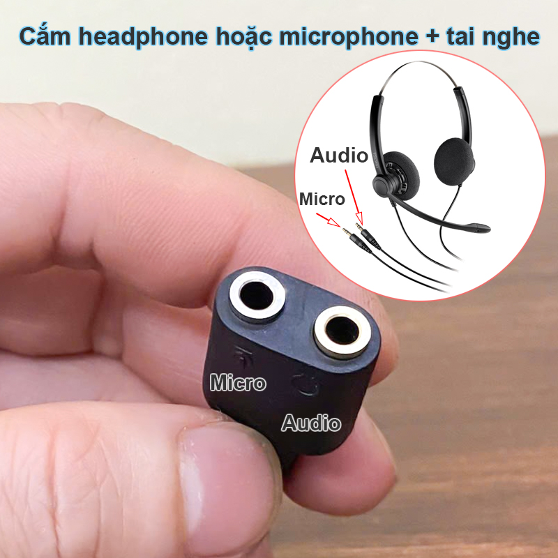 RJ9 to 3.5mm headset adapter