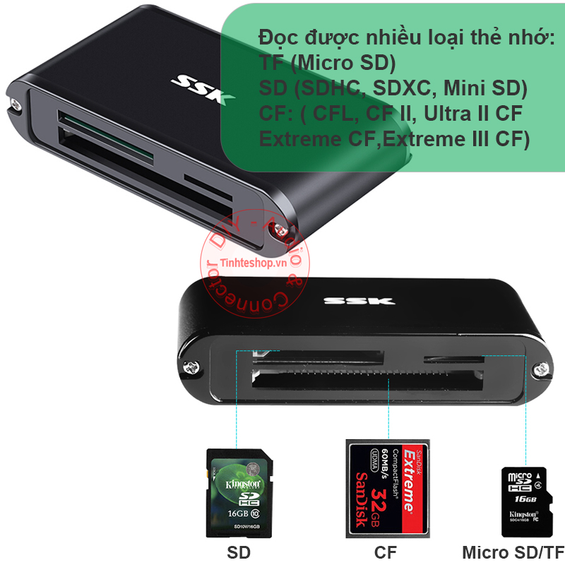 card đọc thẻ nhớ sd tf cf