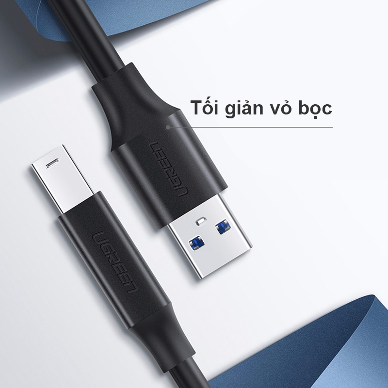 cáp usb 3.0 am sang bm 2 mét ugreen 10372 us210