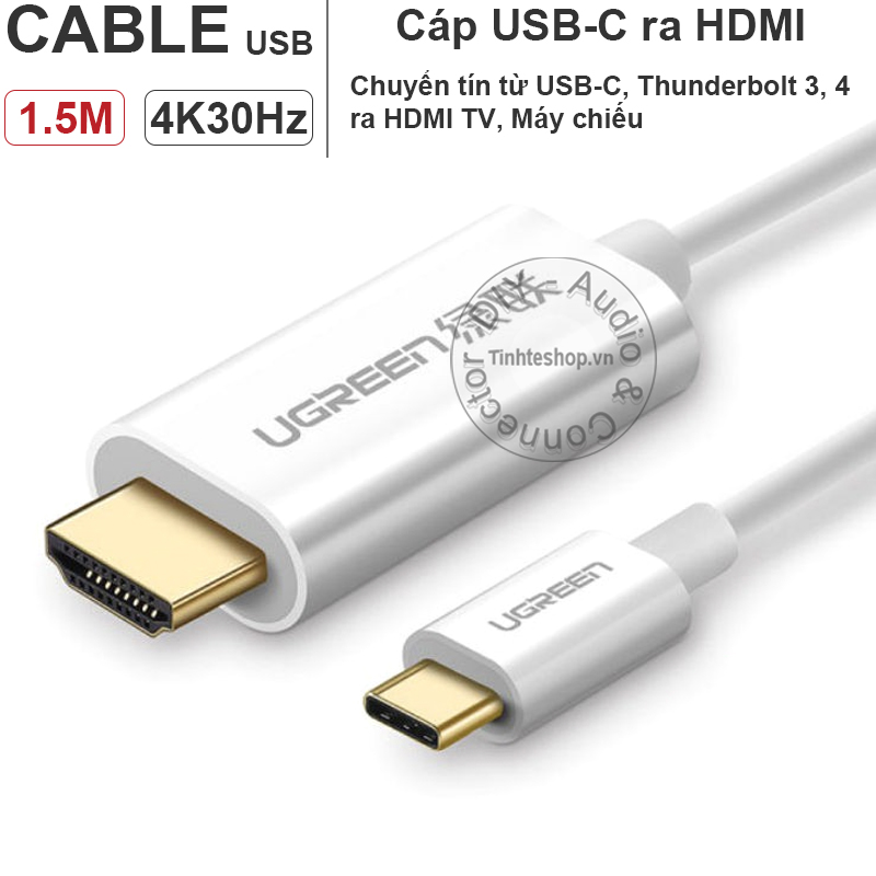 USB C ra HDMI 4K 30Hz 1.5 mét Ugreen MM121 39841