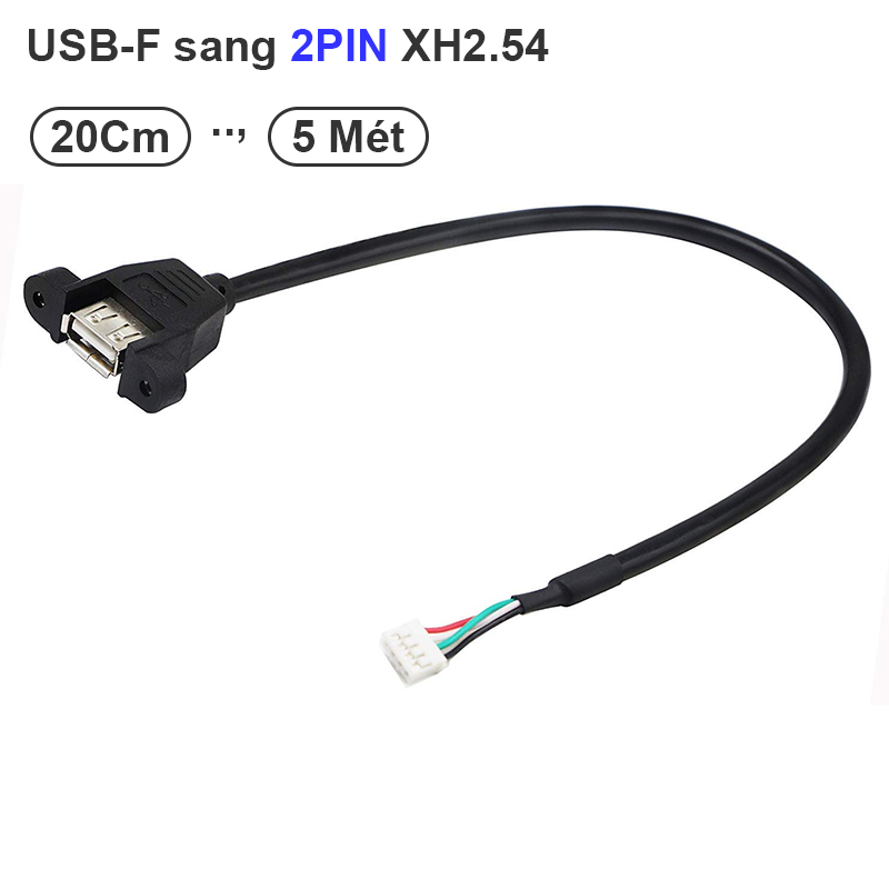 Dây USB cái sang XH2.54 4 chân