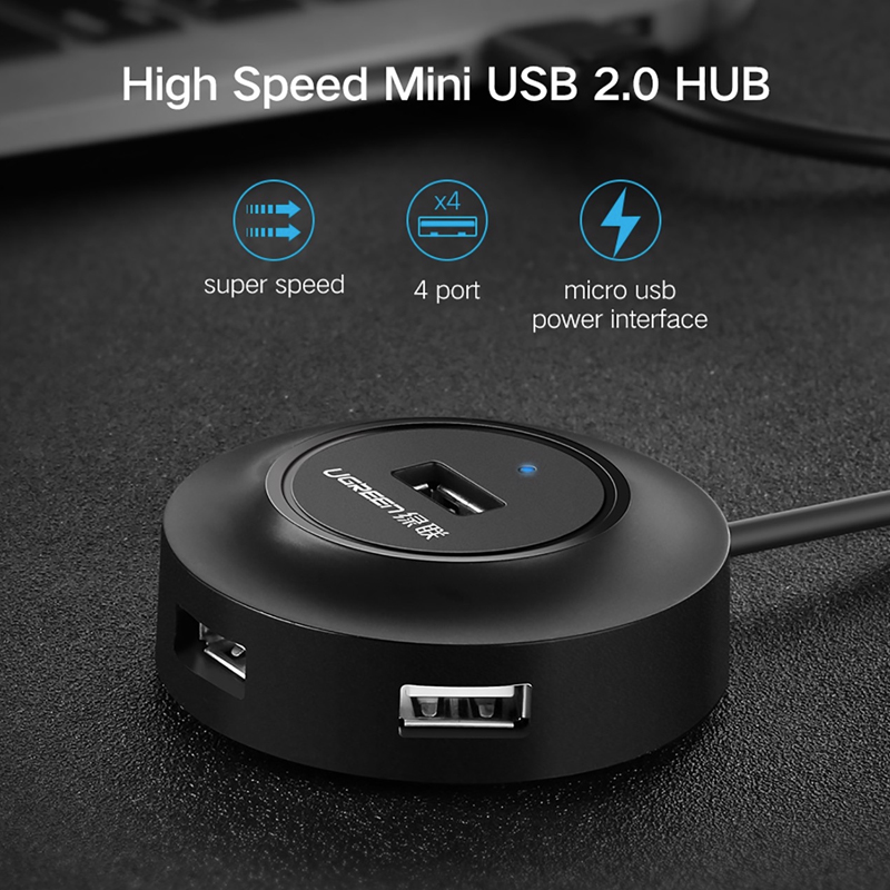 bộ chia usb 1 ra 4 v2.0 chính hãng ugreen 20277