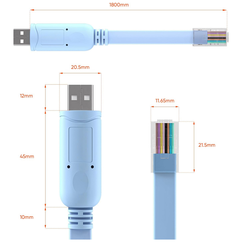 USB Console to RJ45 Serial Adapter