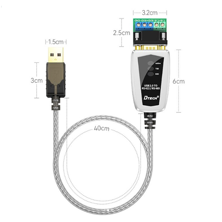 adapter USB tới RS485 - RS422 DTECH DT 5019