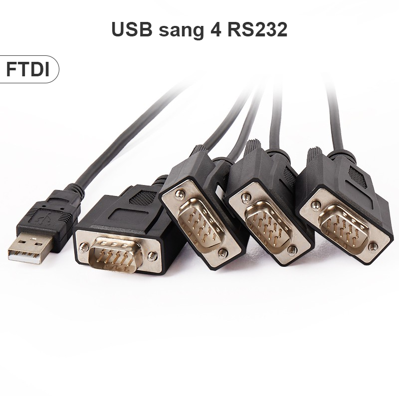 Dây 4 cổng RS232 USB Z Tek ZE 552A