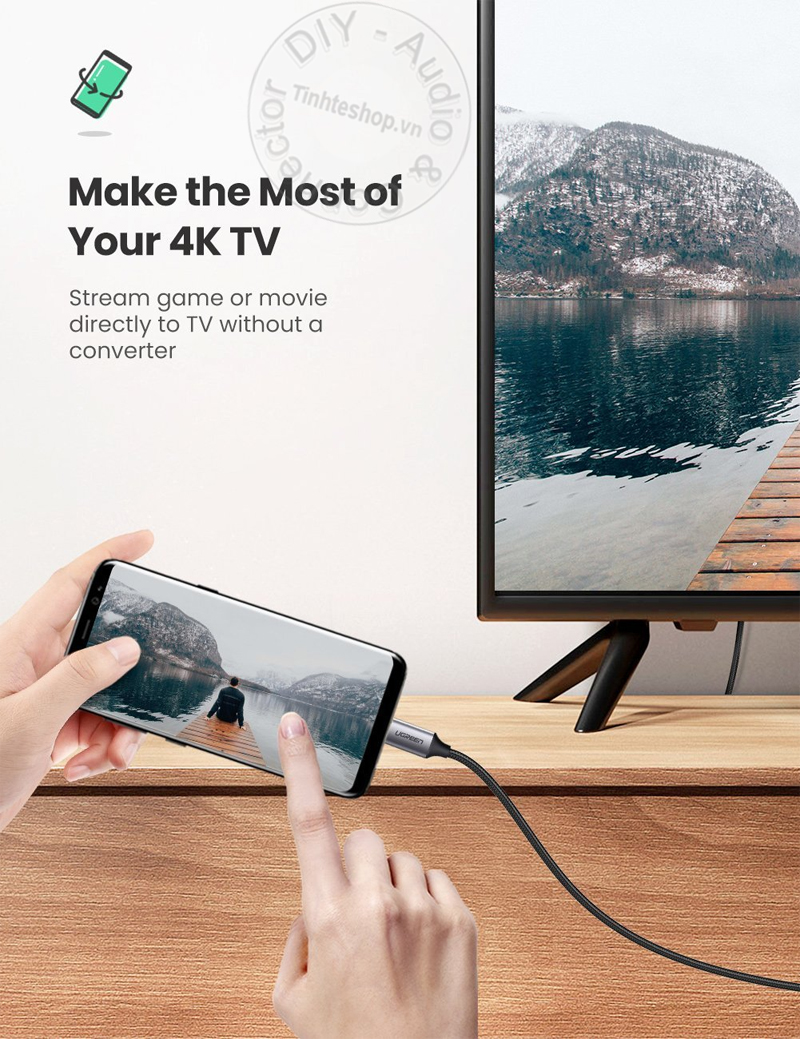 USB-C to HDMI cable support 4K60Hz