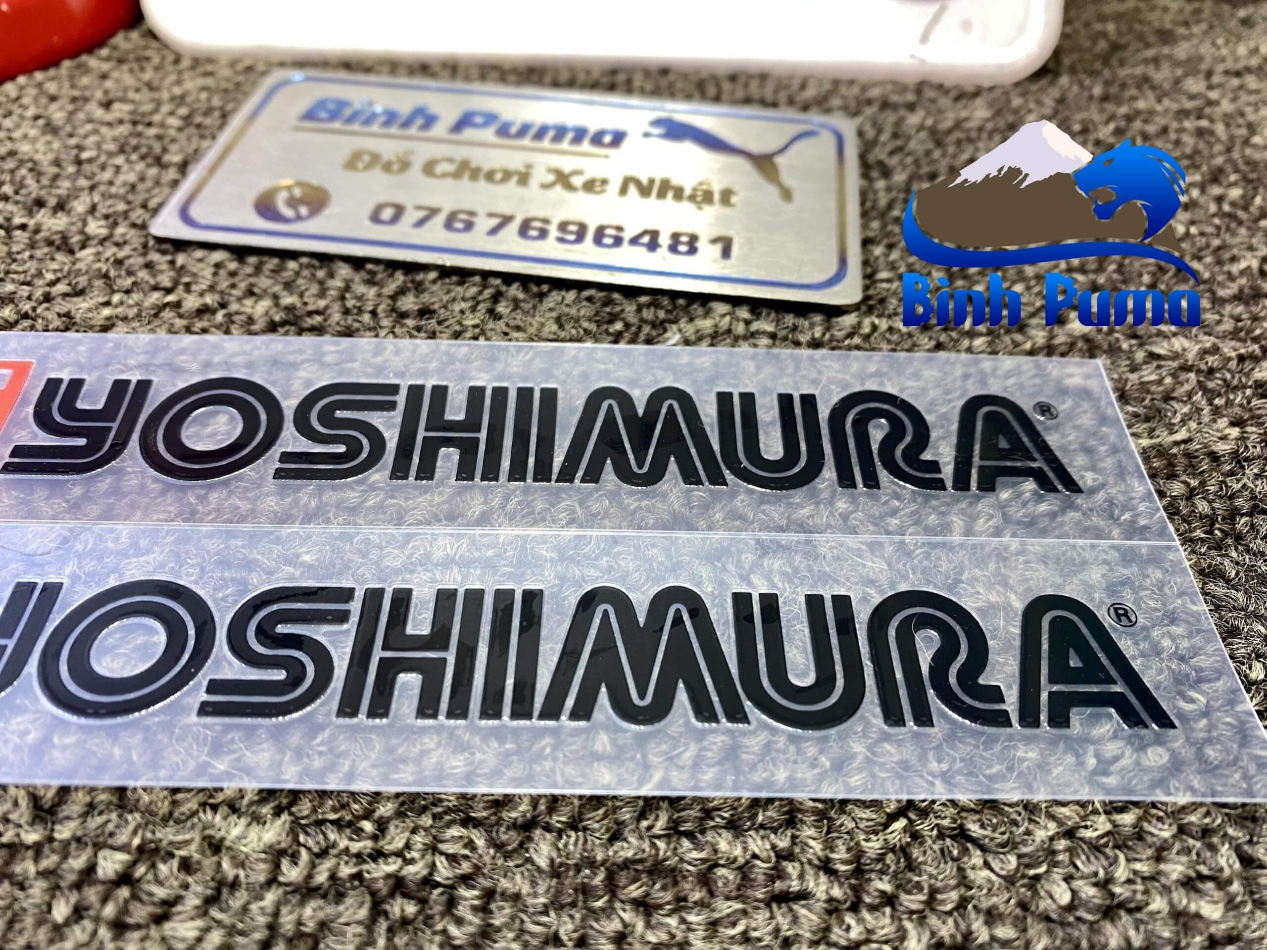 Tem Phuộc Trước Yoshimura ( Đen )