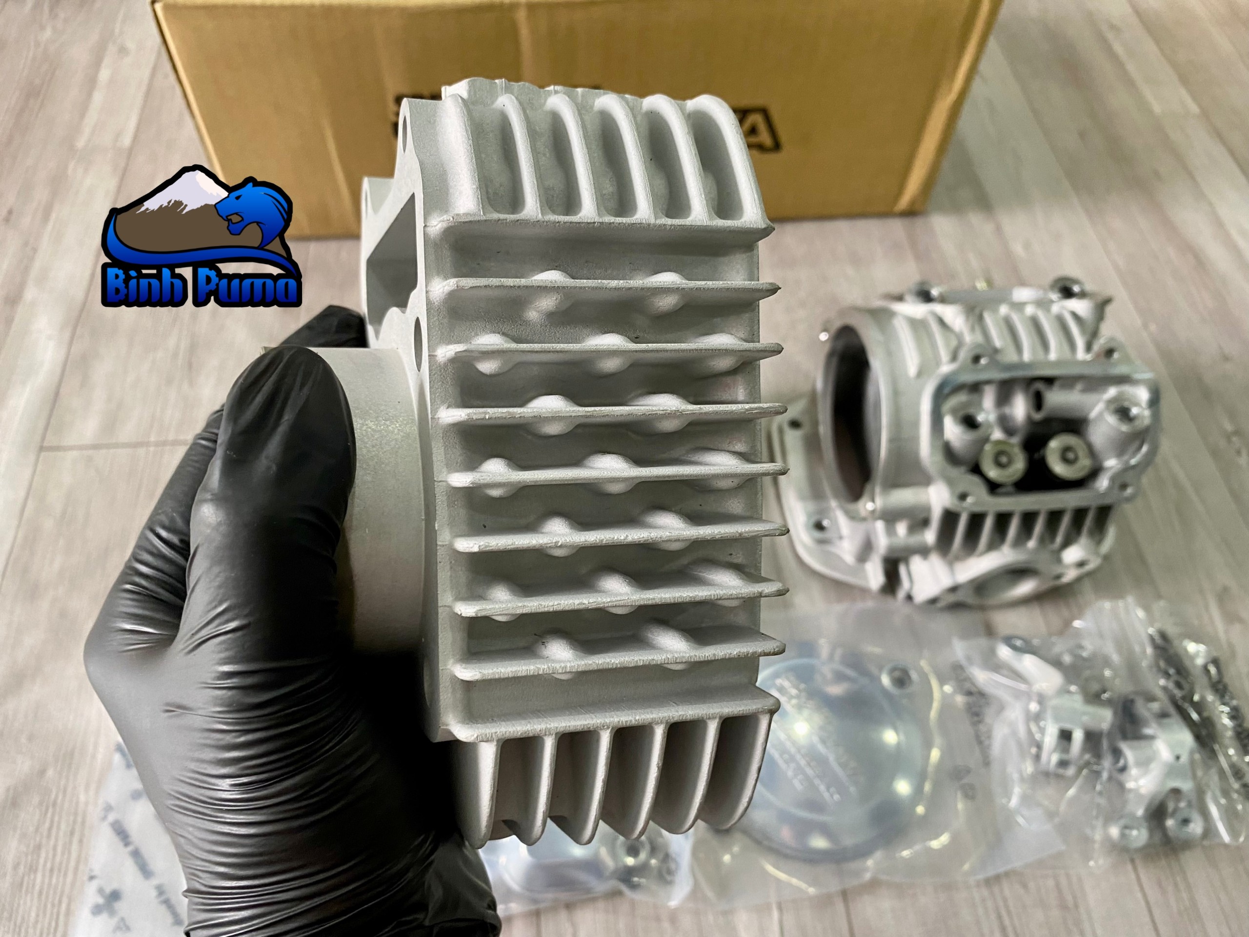 Kit Takegawa Super Head 4Val 181cc bạc