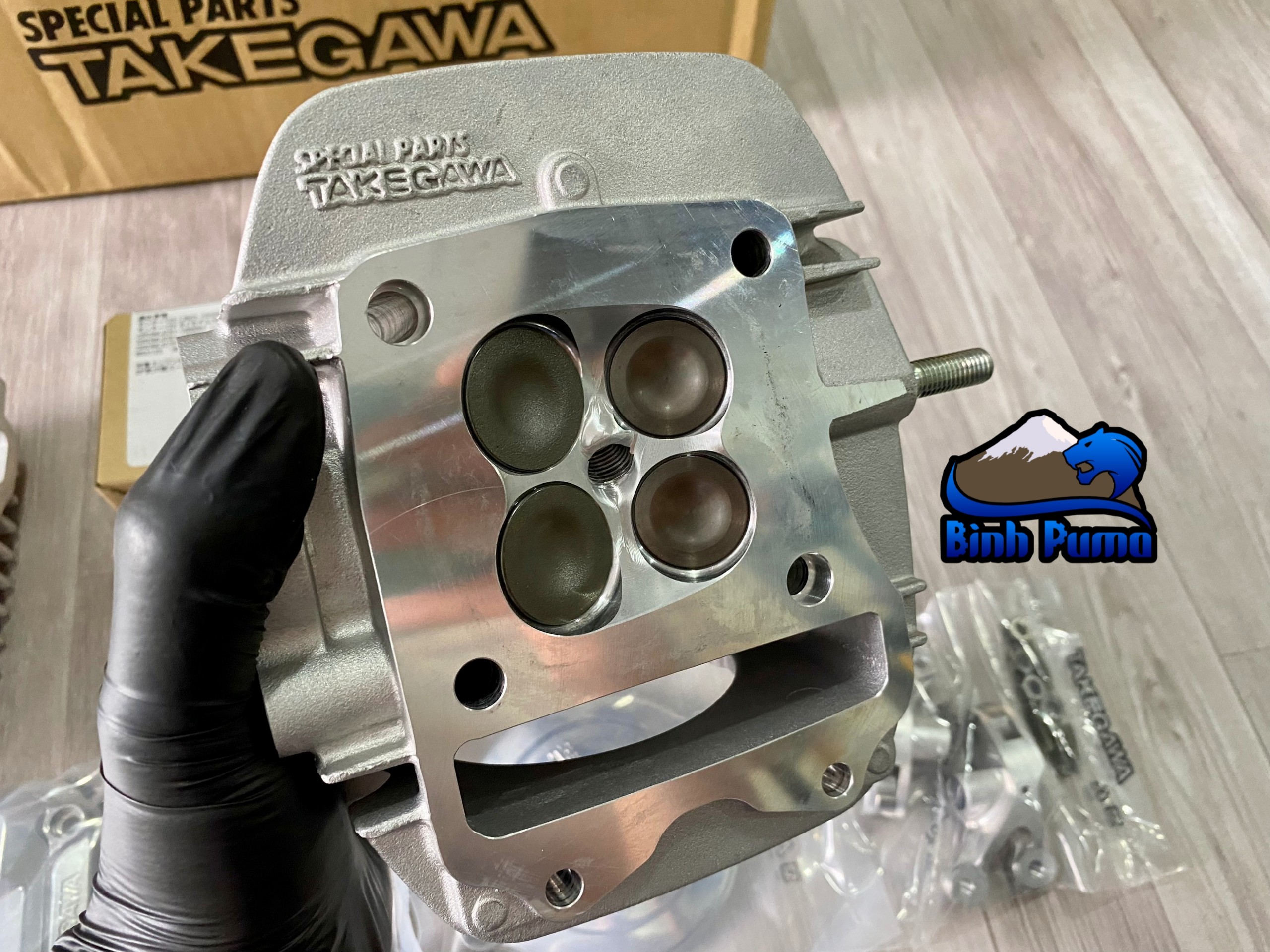Kit Takegawa Super Head 4Val 181cc bạc