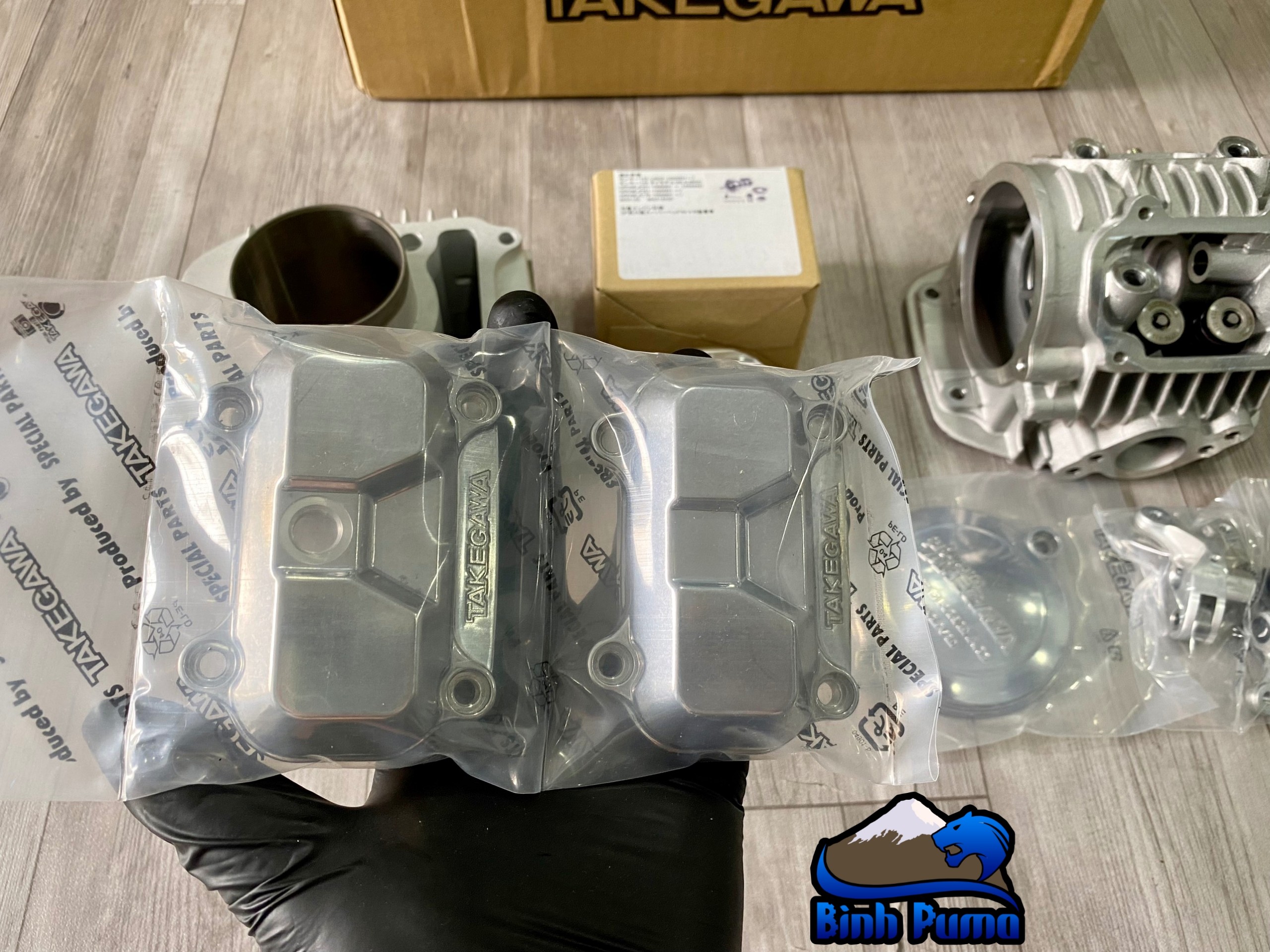 Kit Takegawa Super Head 4Val 181cc bạc