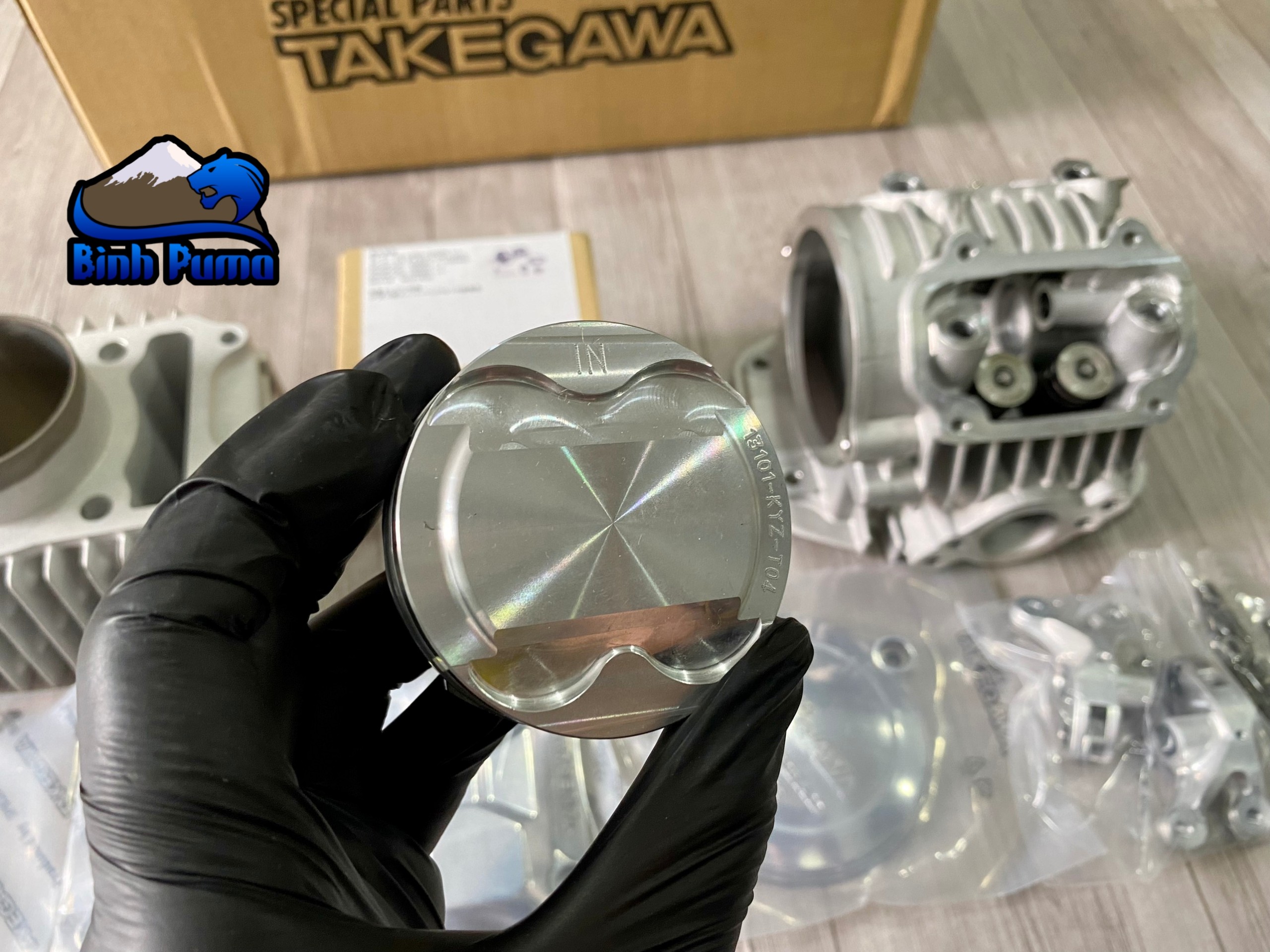 Kit Takegawa Super Head 4Val 181cc bạc