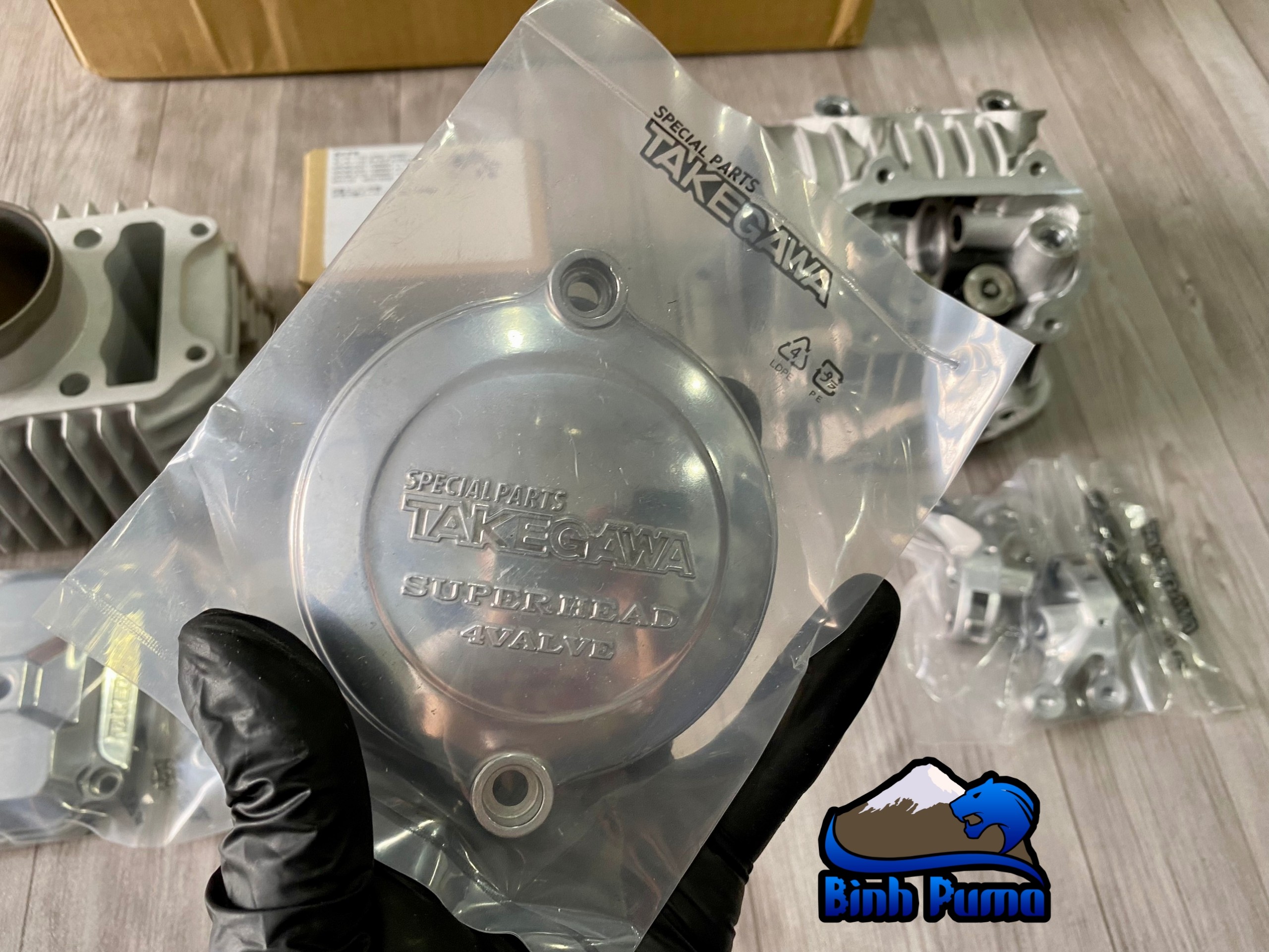 Kit Takegawa Super Head 4Val 181cc bạc