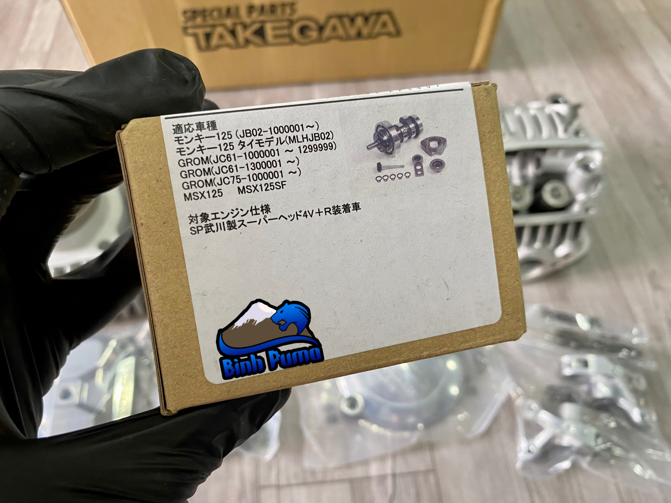 Kit Takegawa Super Head 4Val 181cc bạc