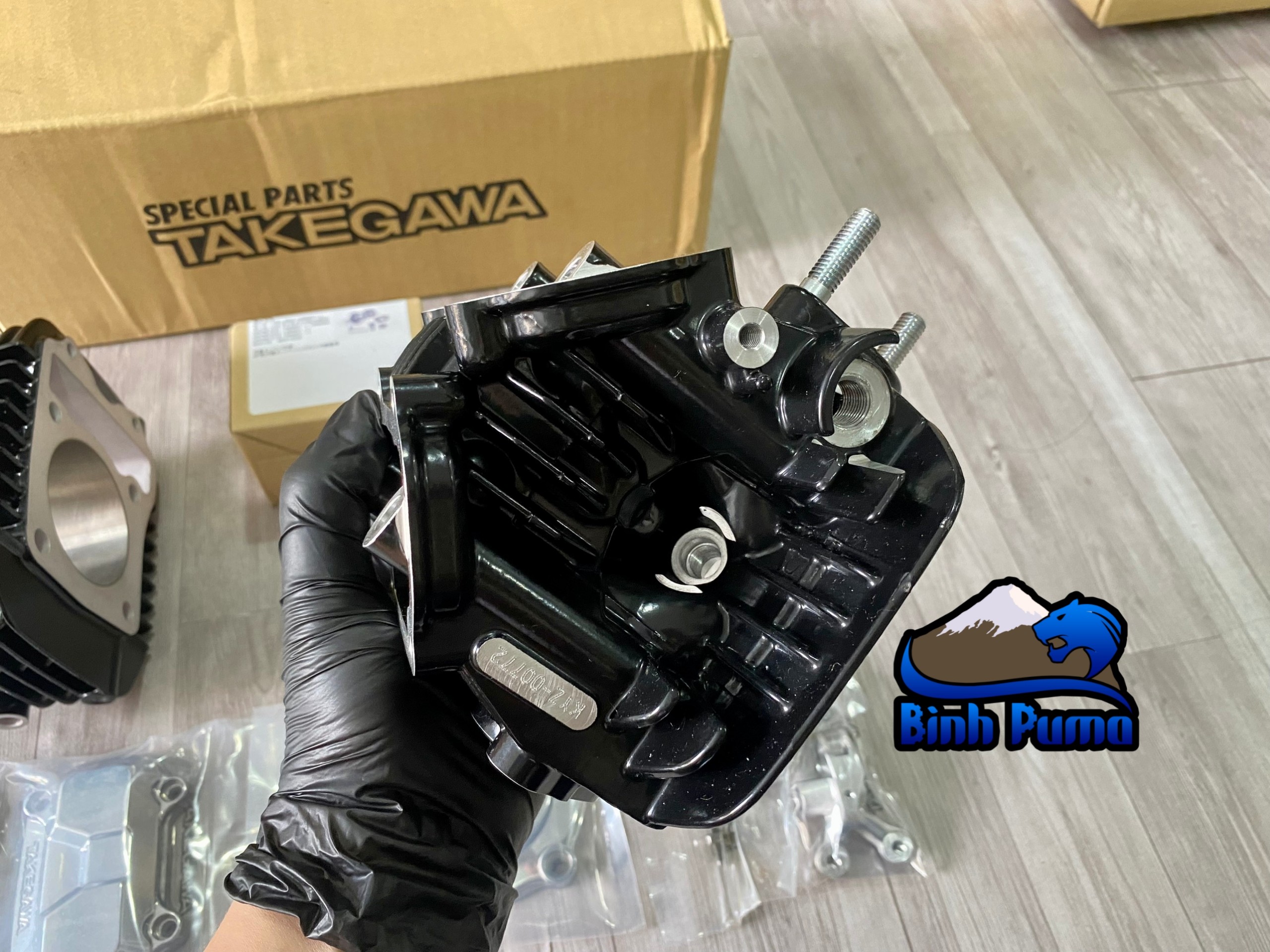 KIt Takegawa Super Head 4 Val 181cc đen