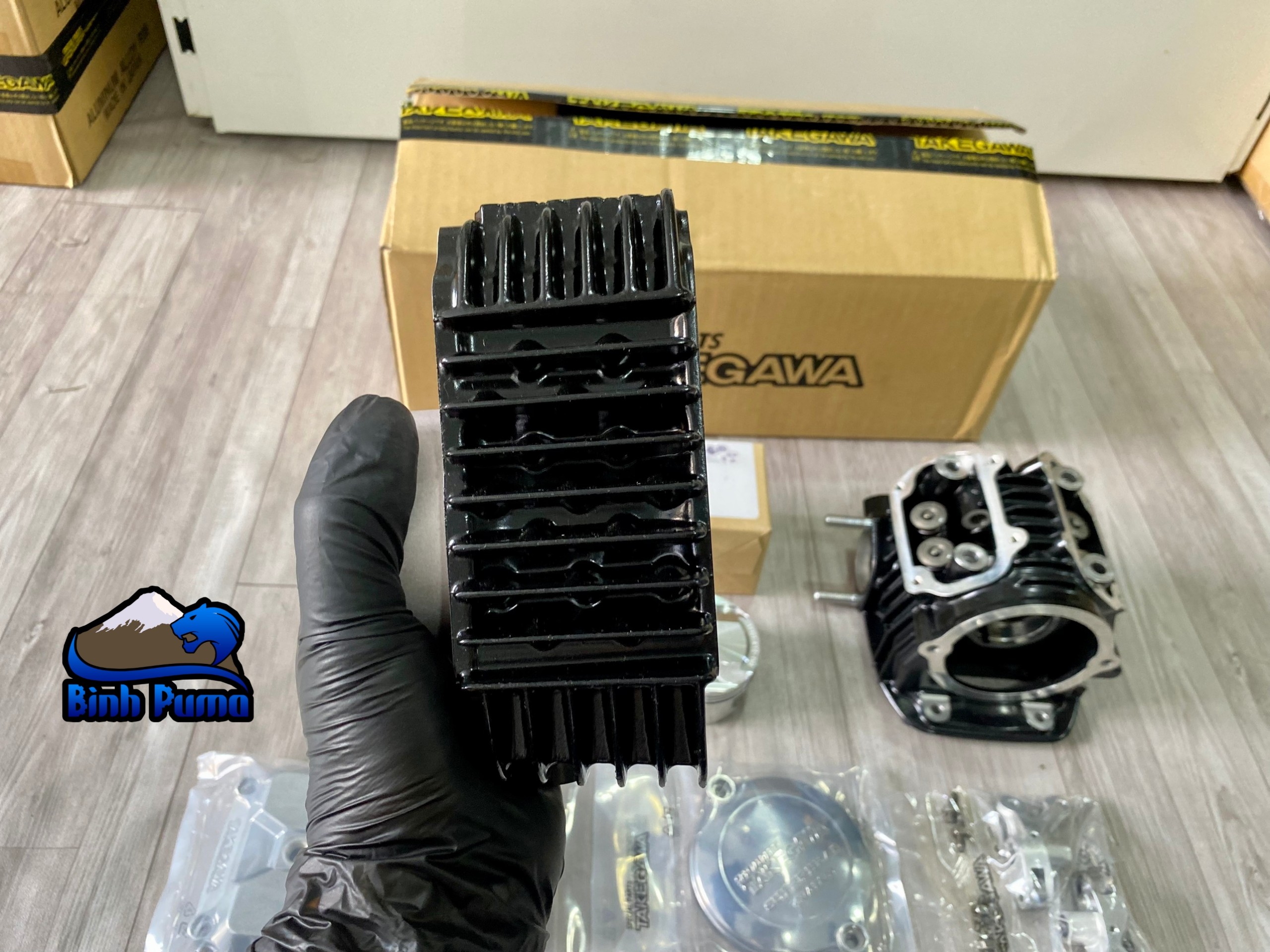 KIt Takegawa Super Head 4 Val 181cc đen