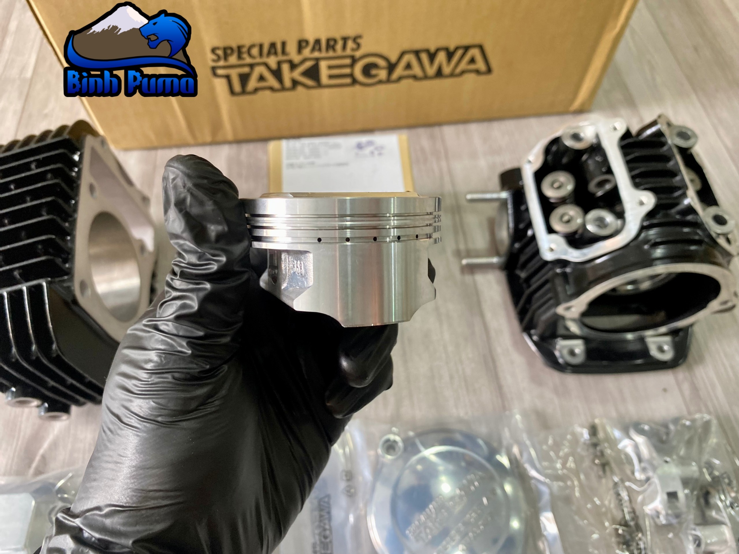 KIt Takegawa Super Head 4 Val 181cc đen