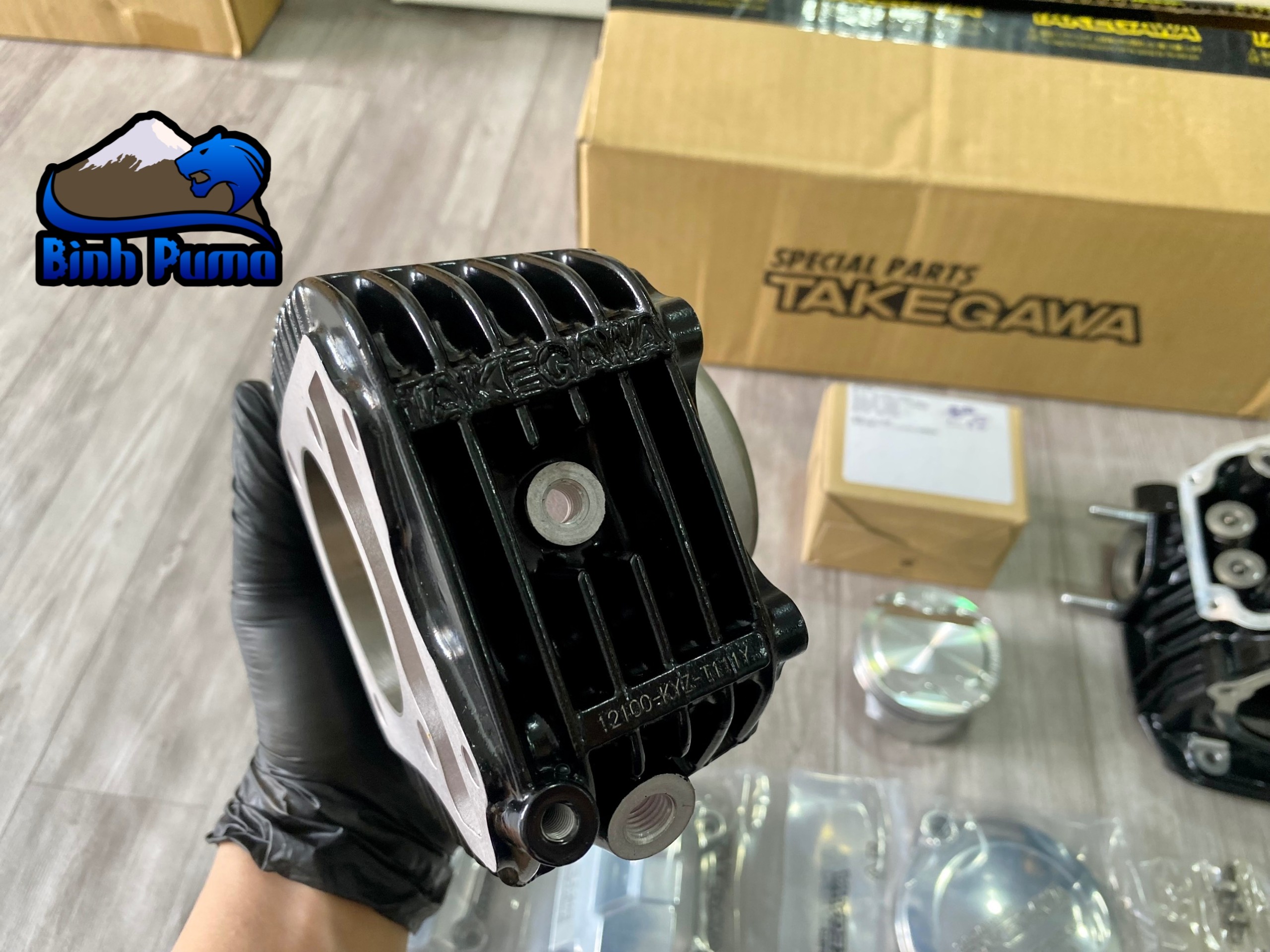 KIt Takegawa Super Head 4 Val 181cc đen