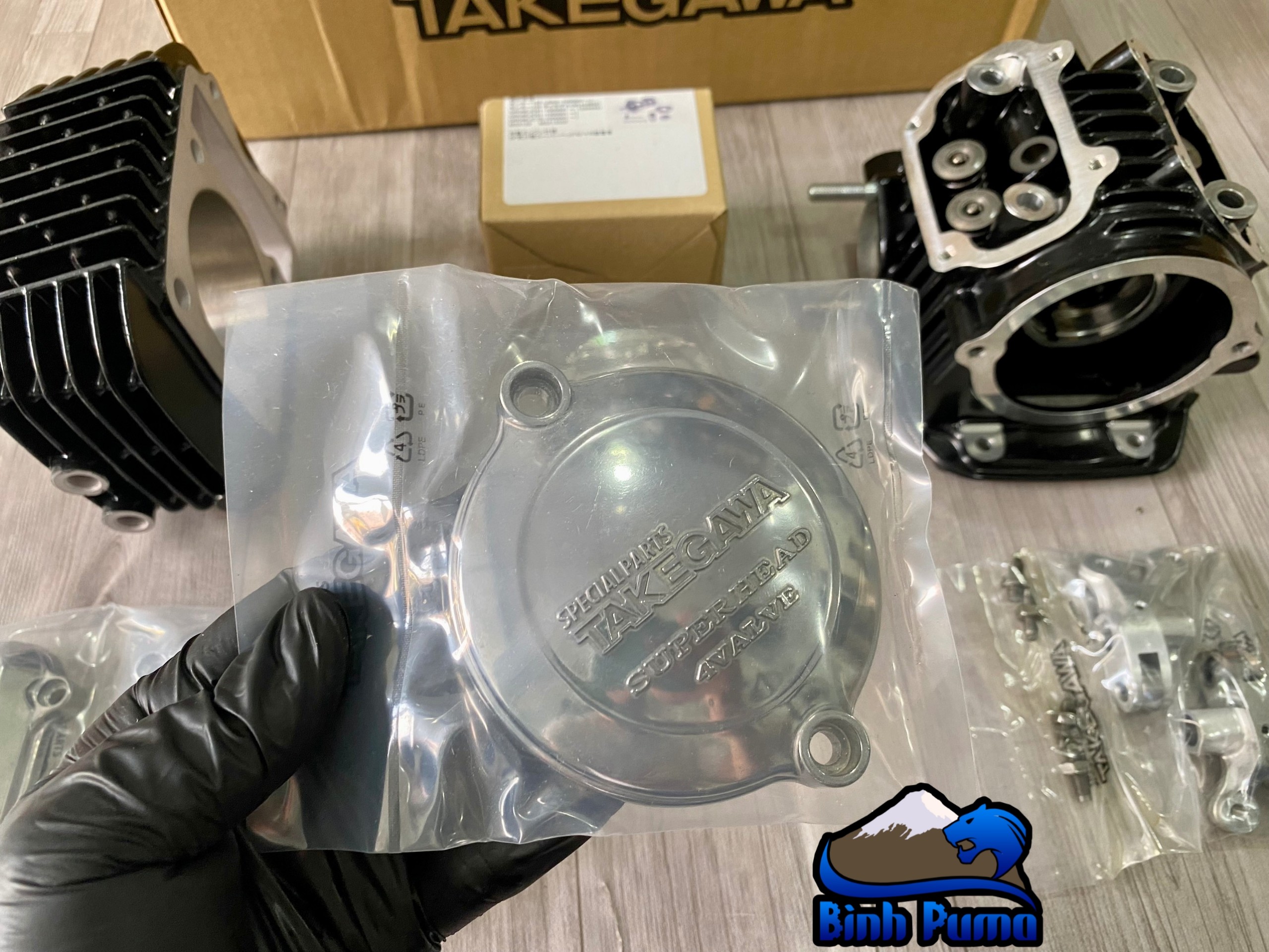KIt Takegawa Super Head 4 Val 181cc đen