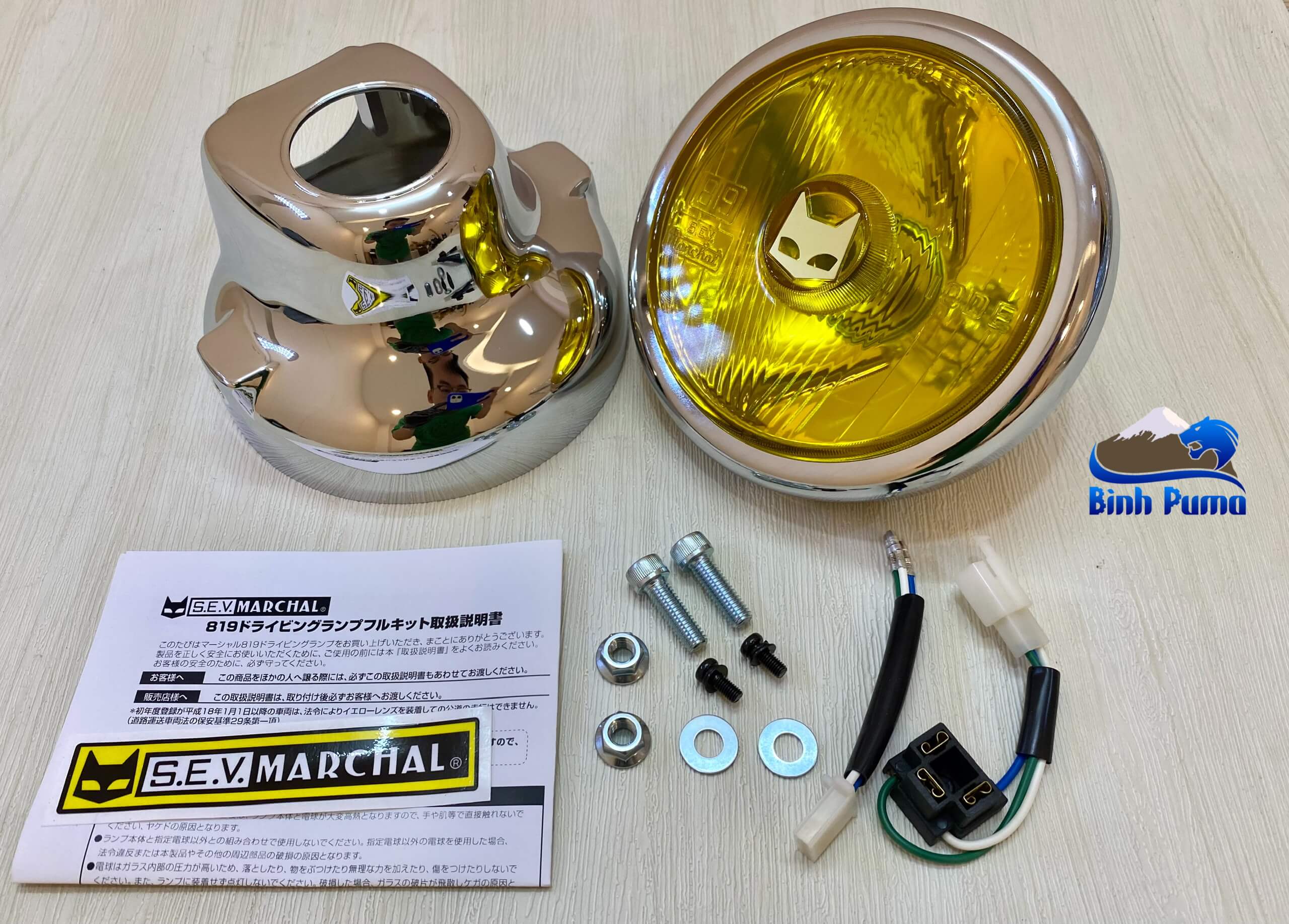 GÁO ĐÈN MARCHAL FULL KIT VÀNG