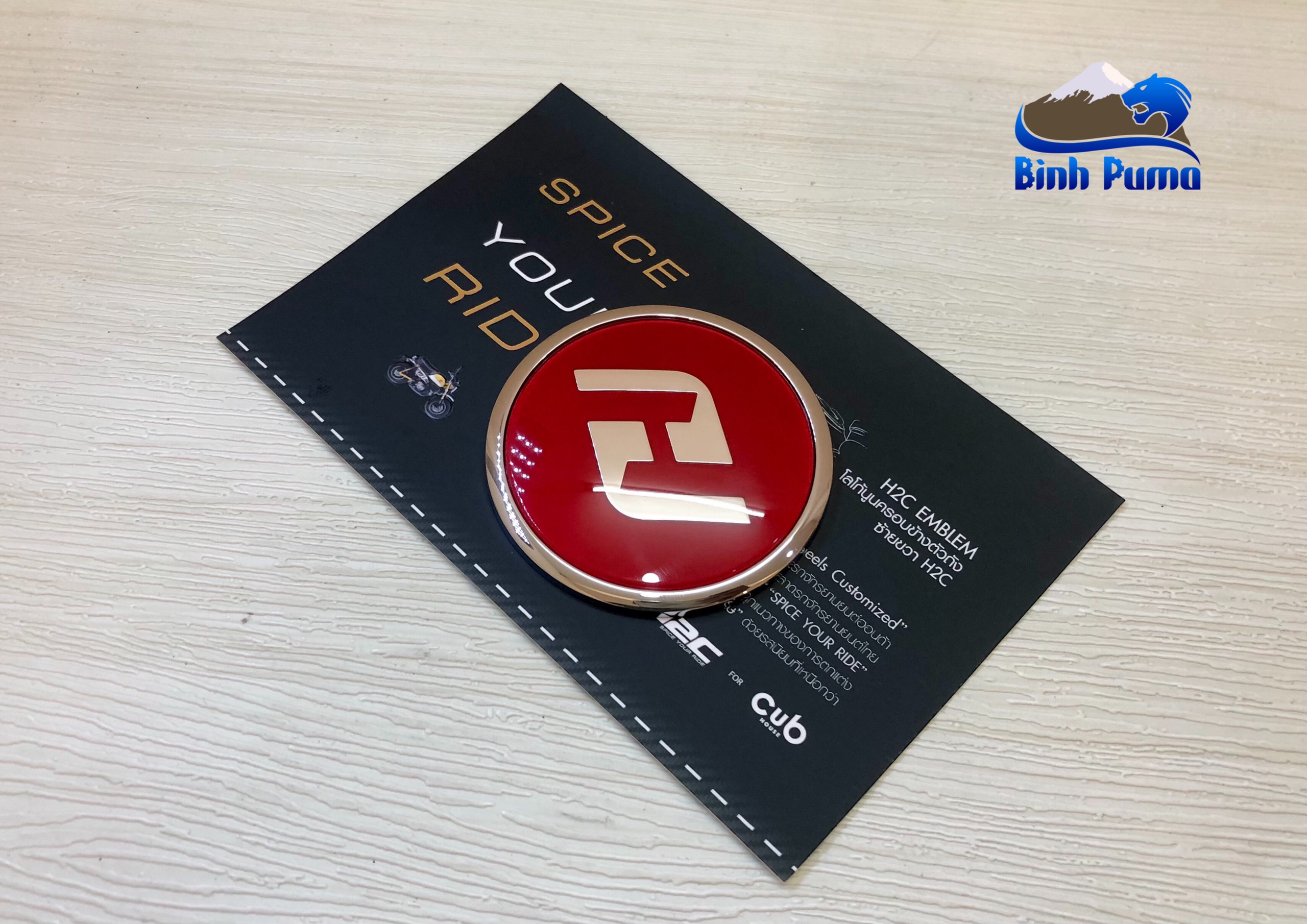 Bộ tem logo H2C Thailand.