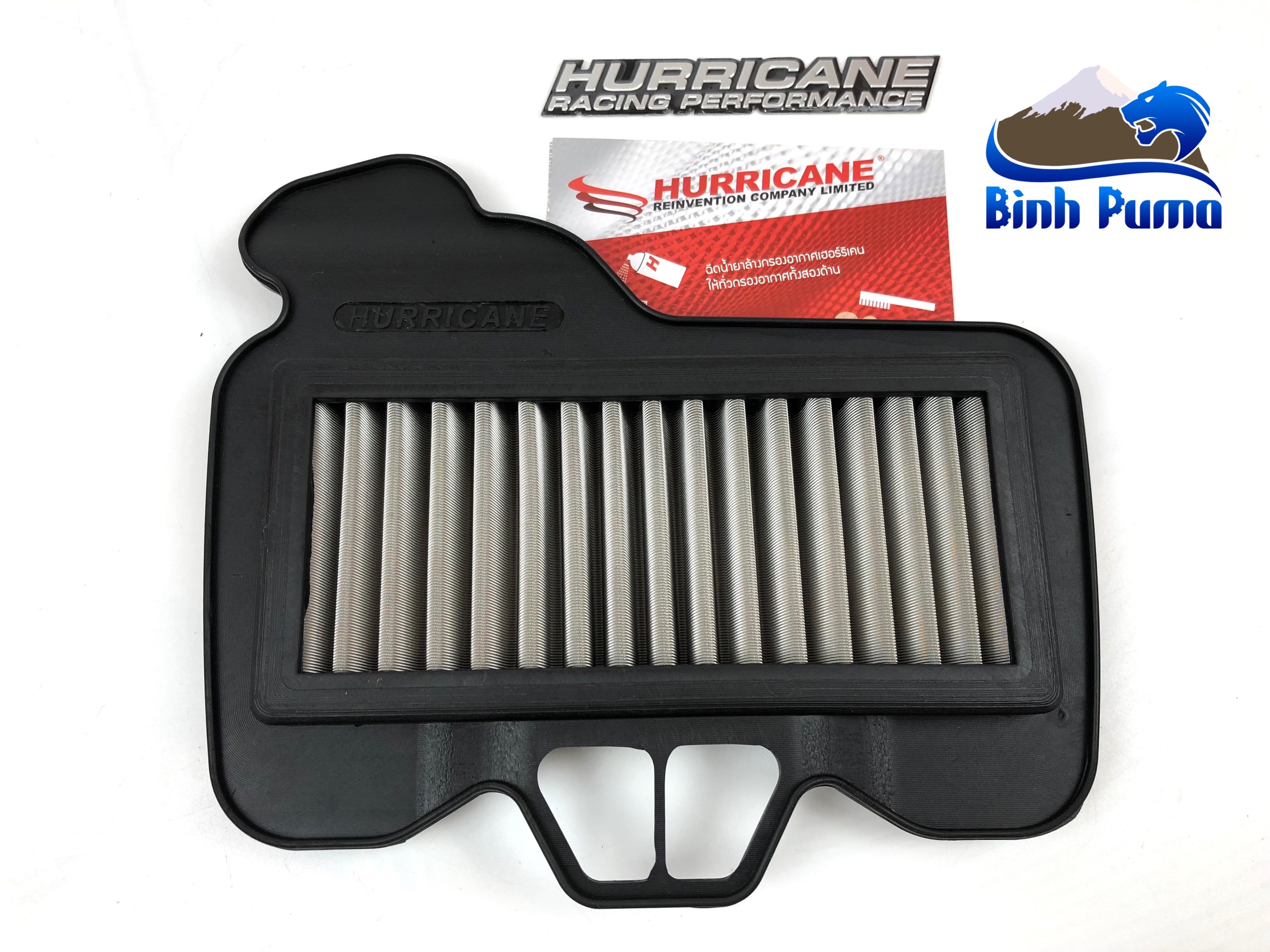 Lọc gió Hurricane thép cho Wave 125