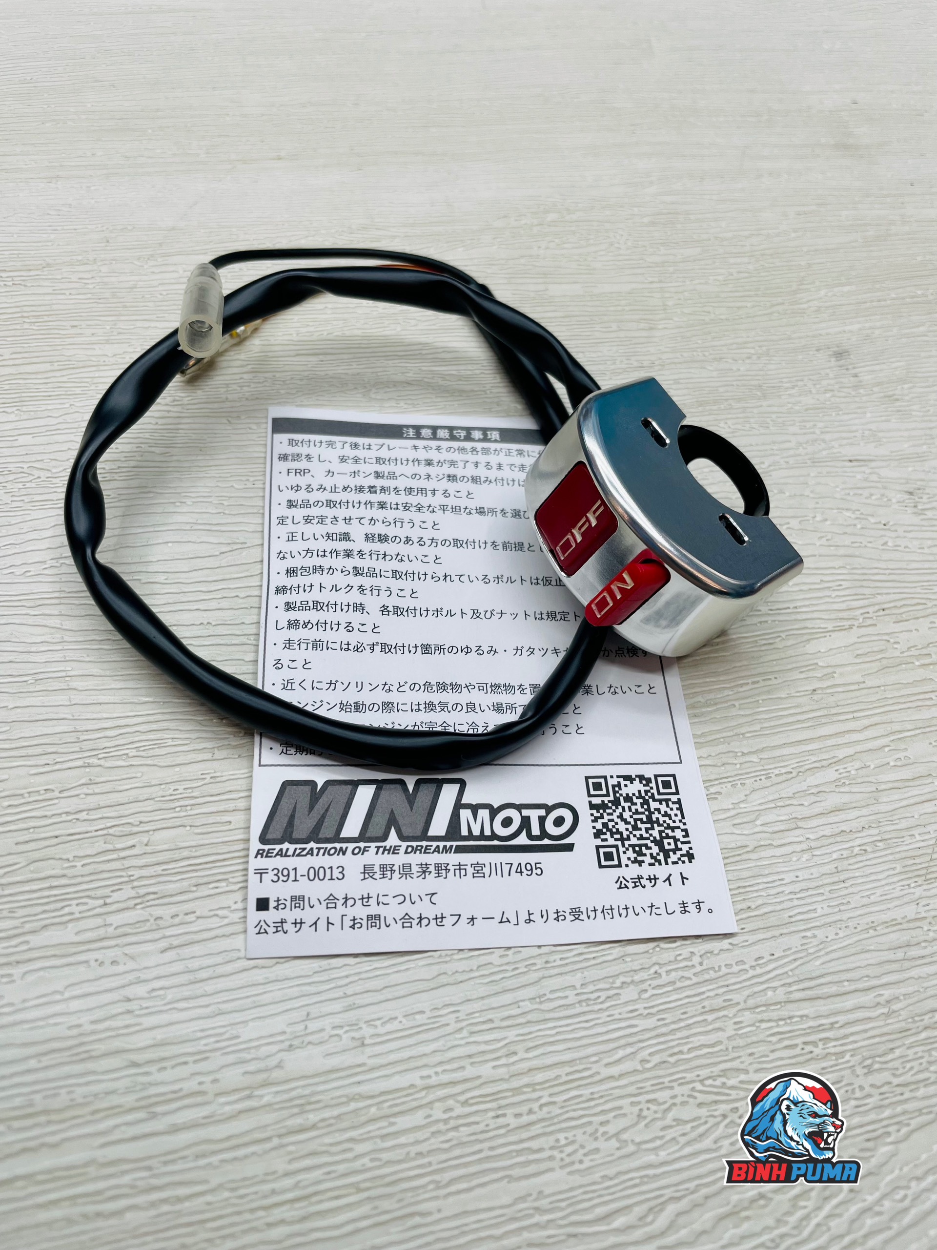 Cùm công tắc on off Minimoto