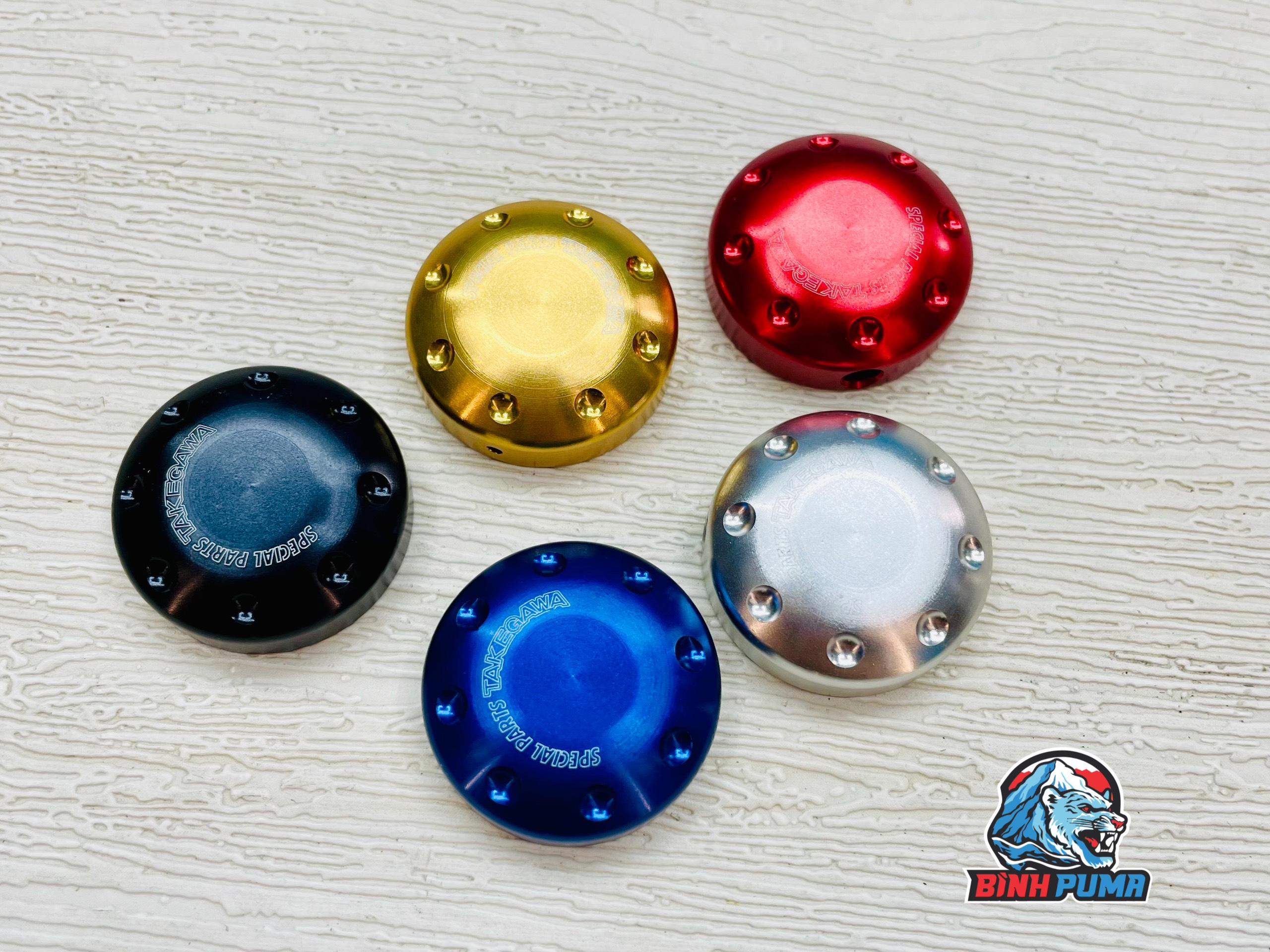 Nắp cần thắng Takegawa màu xanh