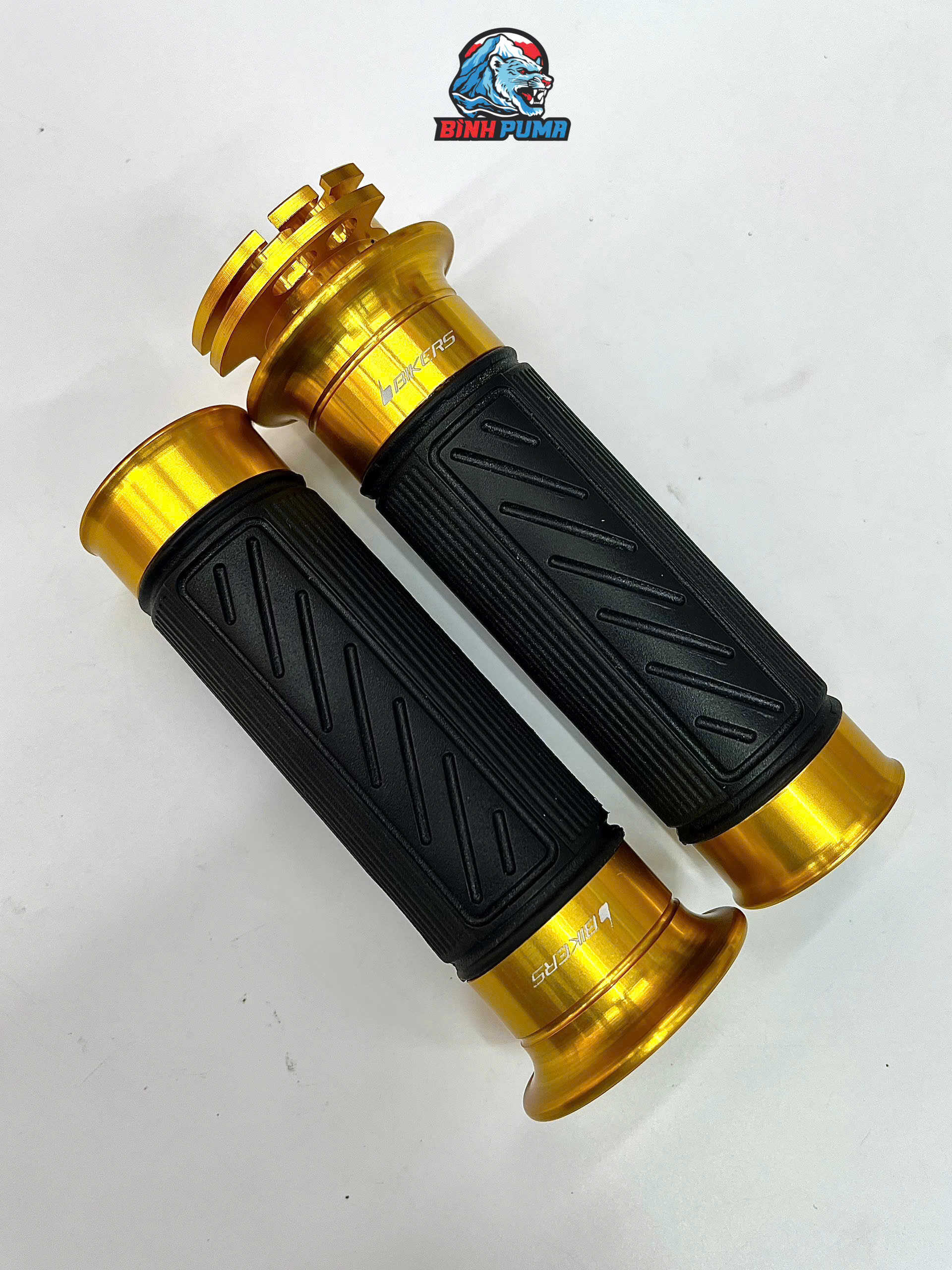 Bộ bao tay có ống ga Bikers màu đen