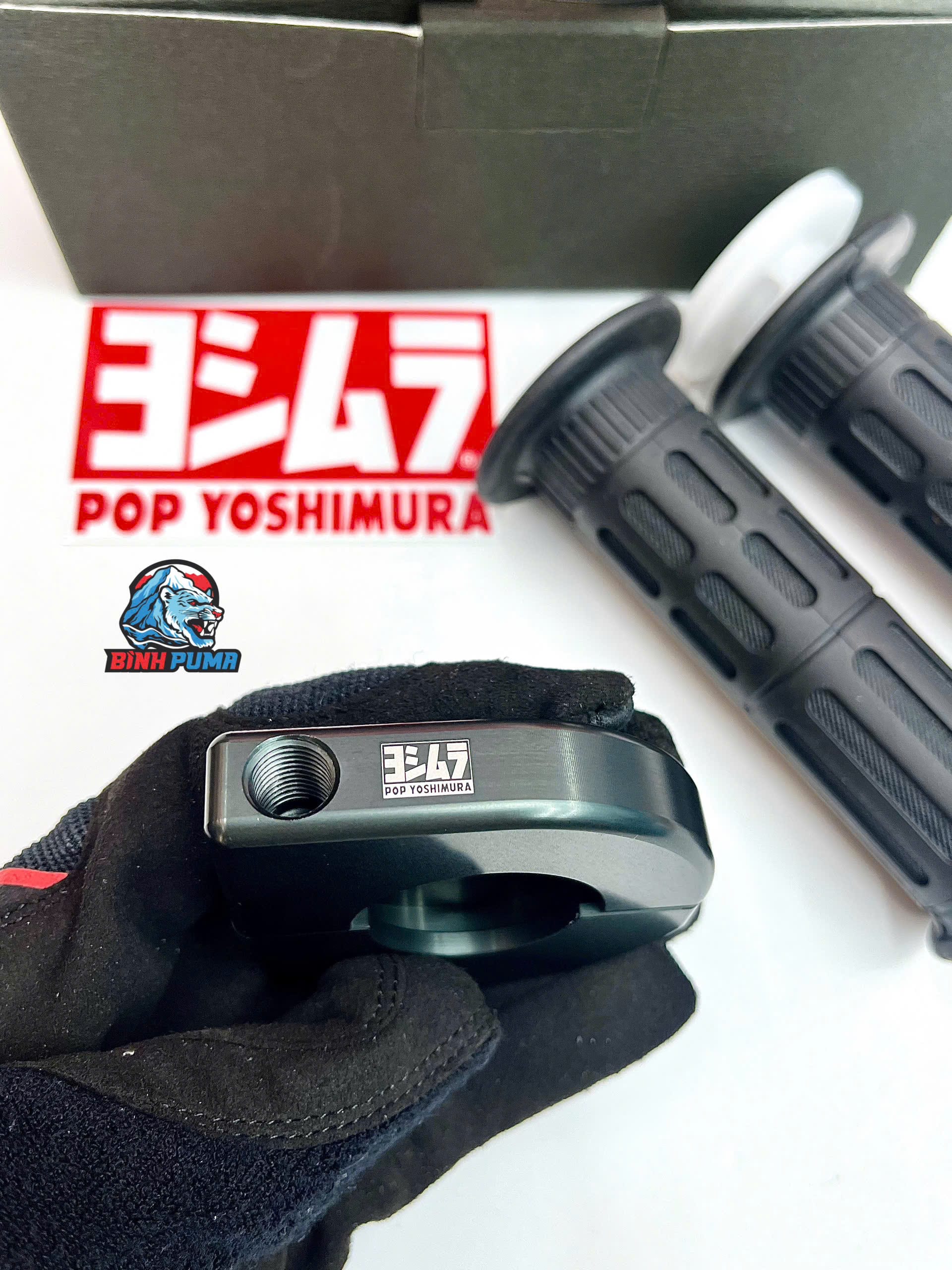 Bộ cùm tăng Yoshimura màu đen