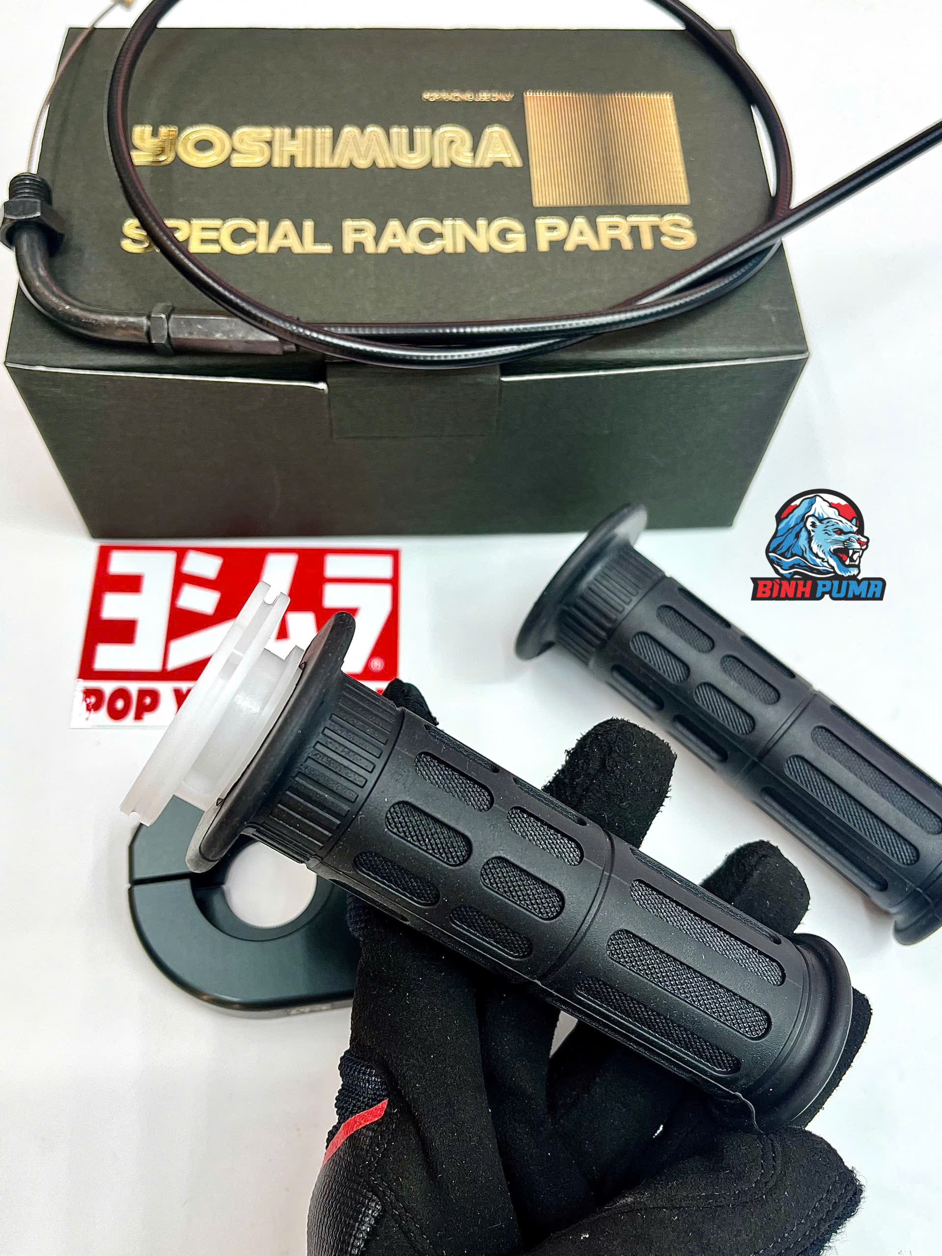 Bộ cùm tăng Yoshimura màu đen