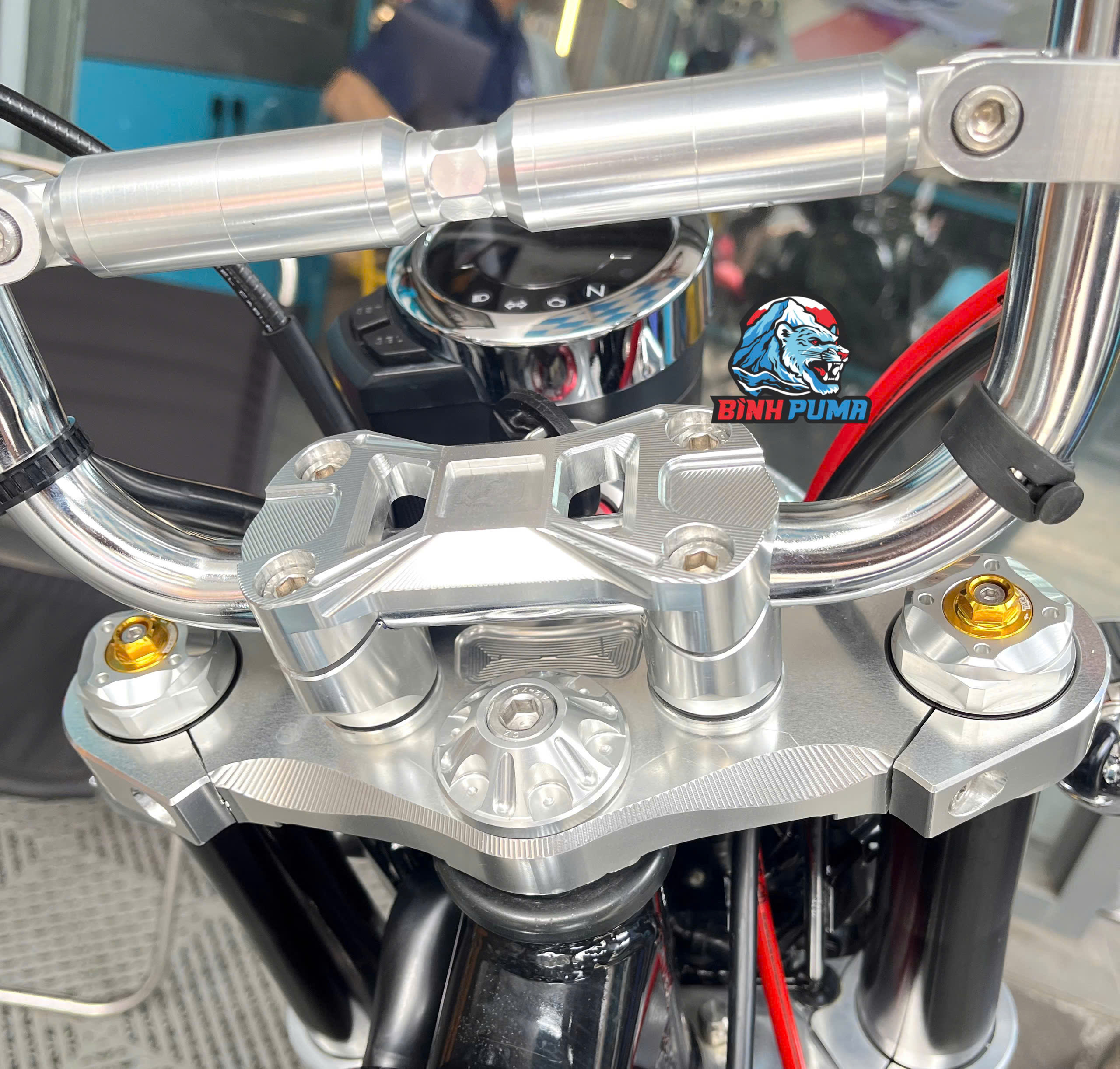 Ốc ty phuộc Takegawa Monkey 125 màu vàng