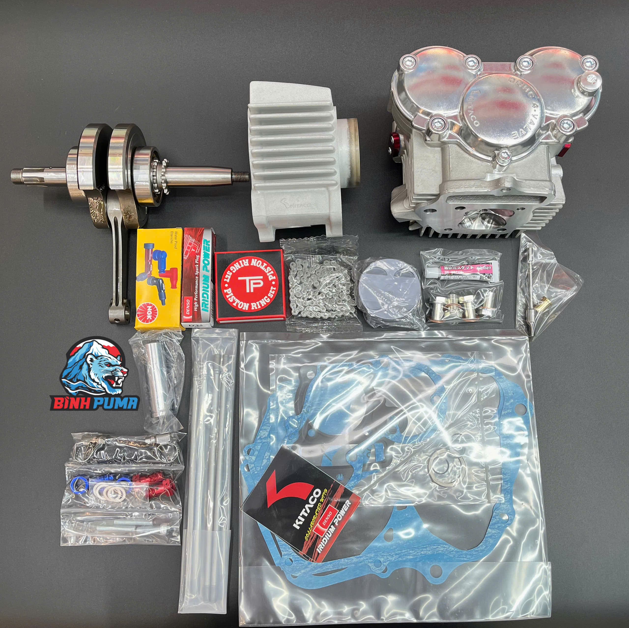 Kit Máy Đầu Lòng Dên KITACO DOHC 4Valve