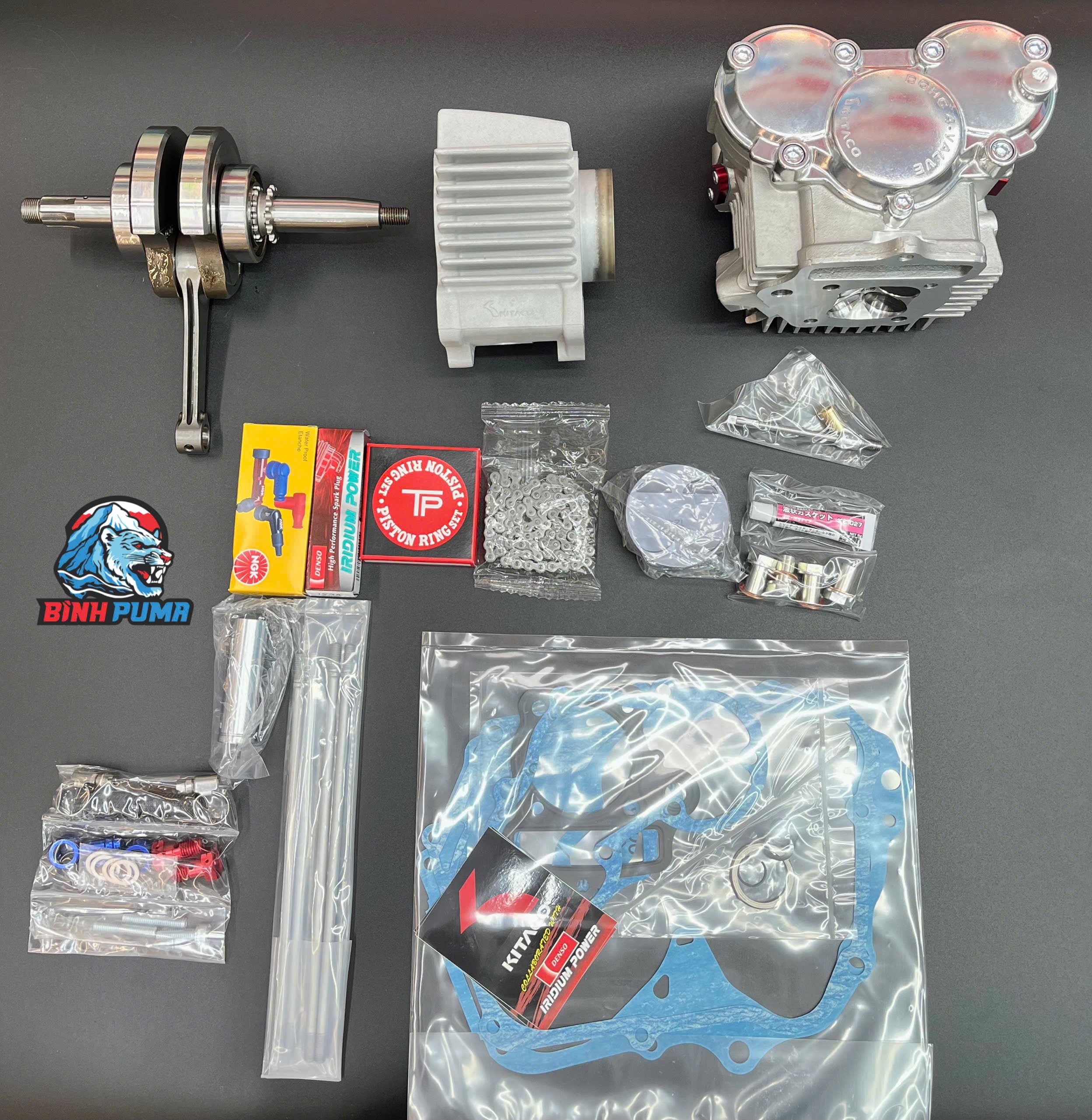Kit Máy Đầu Lòng Dên KITACO DOHC 4Valve