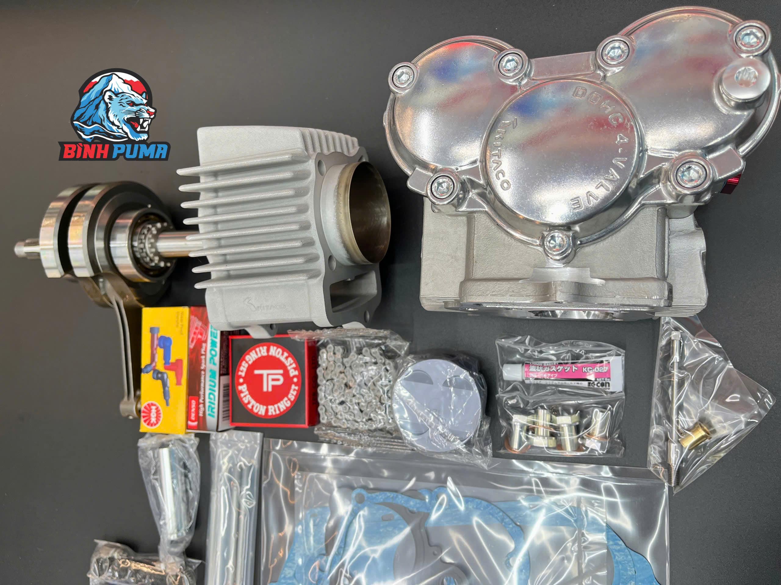 Kit Máy Đầu Lòng Dên KITACO DOHC 4Valve