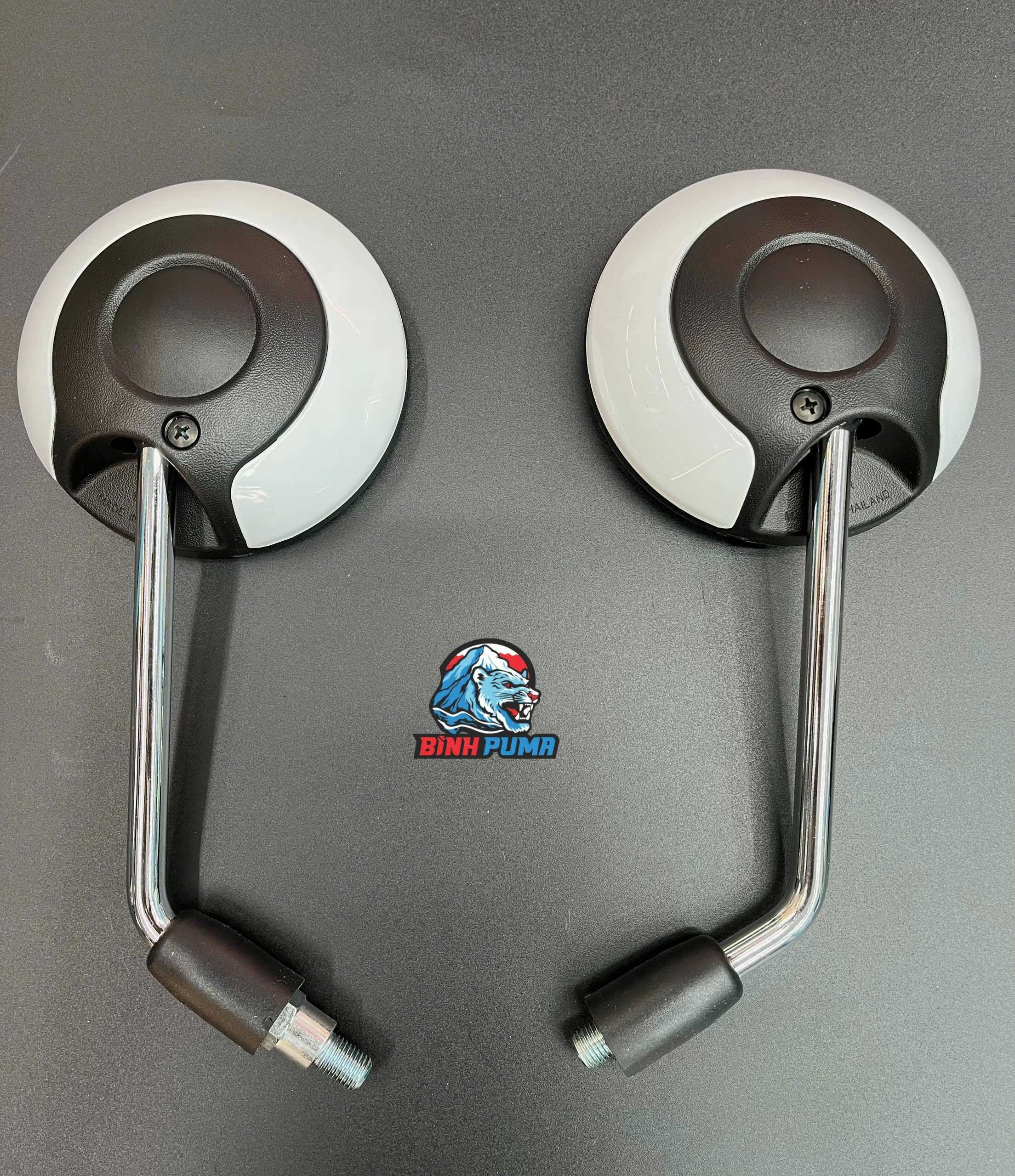 Kính chiếu hậu HMA tròn viền phối màu