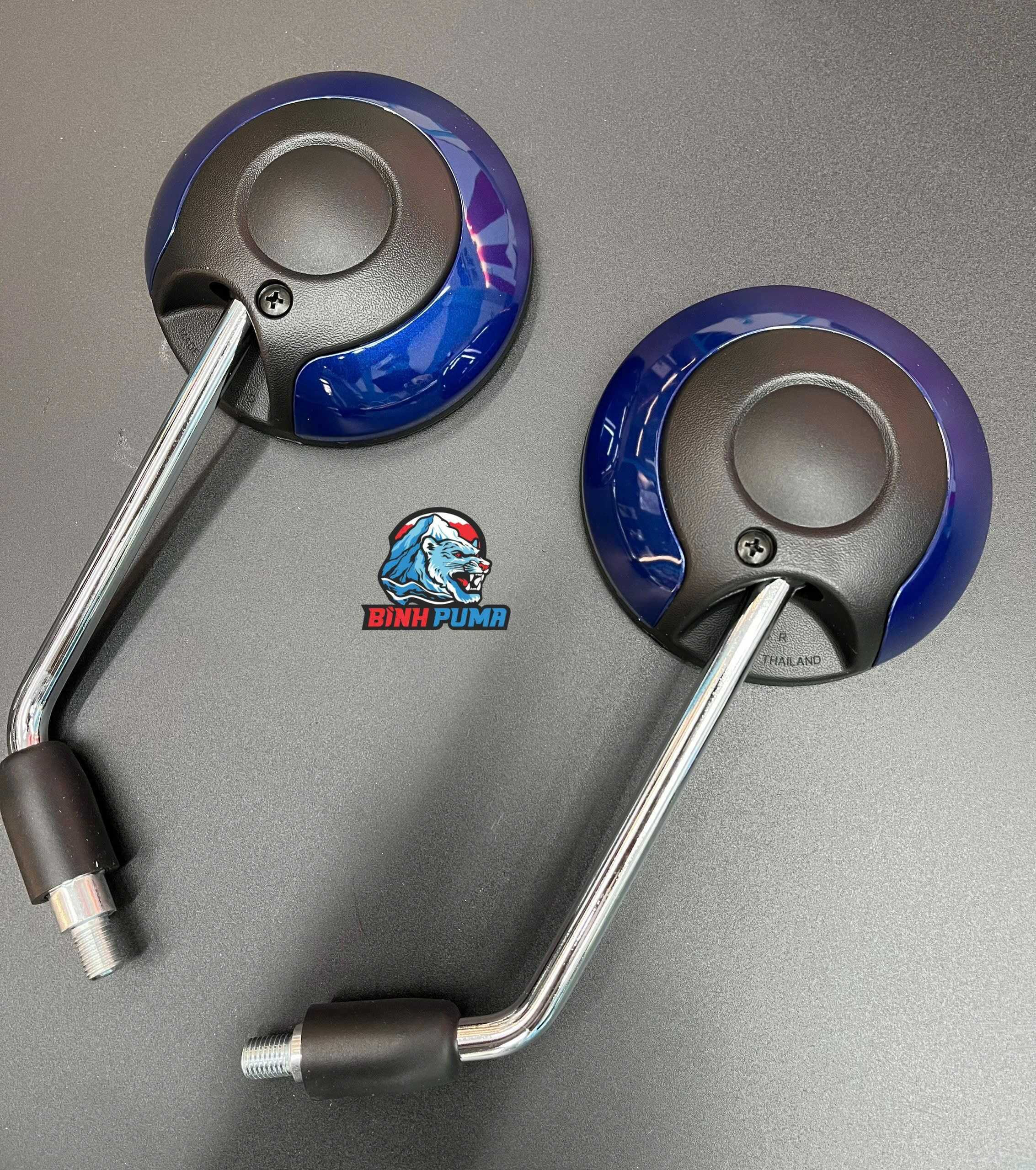 Kính chiếu hậu HMA tròn viền phối màu