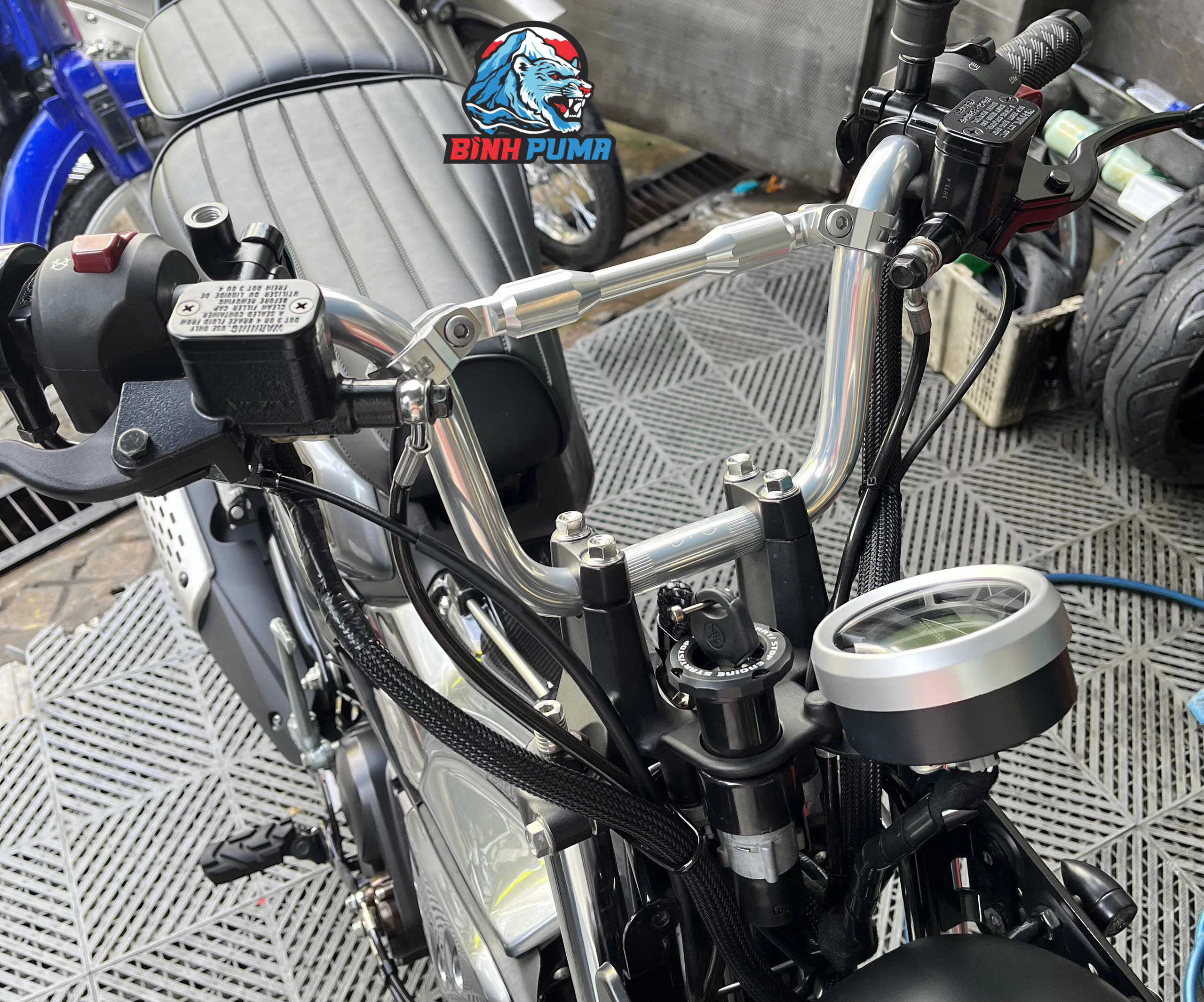 Ghi Đông Daytona Monkey 50 Màu Bạc