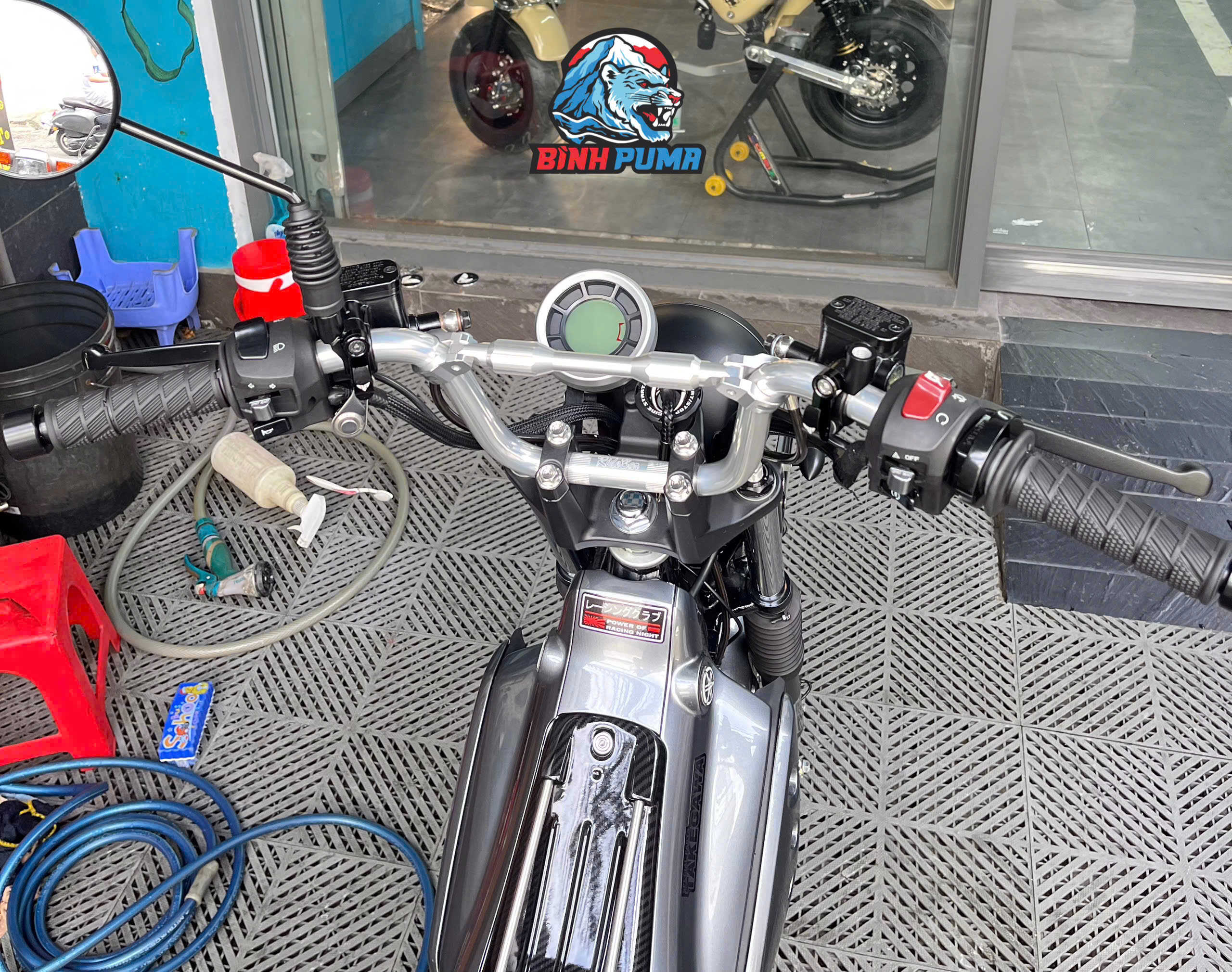 Ghi Đông Daytona Monkey 50 Màu Bạc