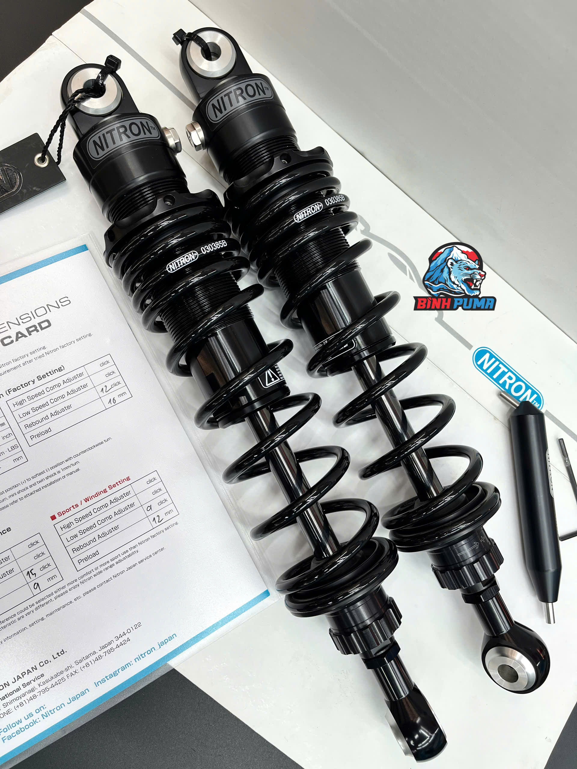 Phuộc Nitron Stealth R1 cho CT 125