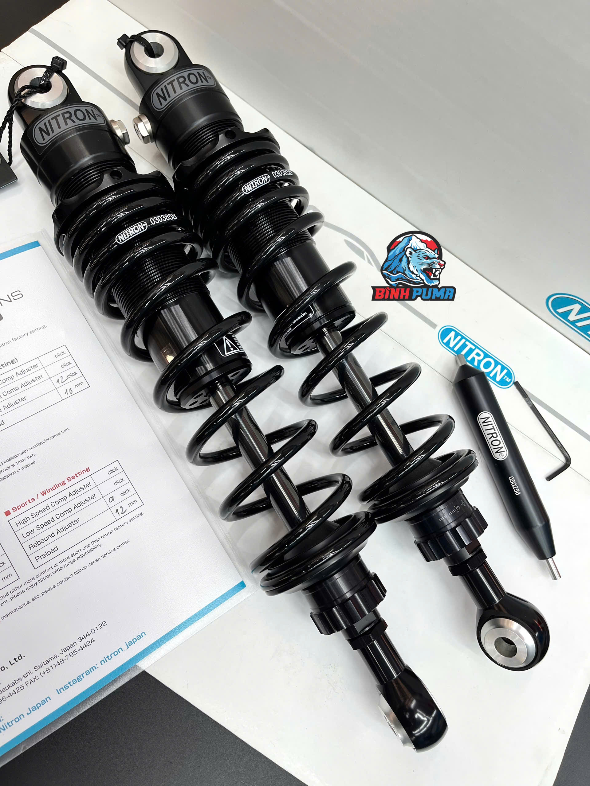Phuộc Nitron Stealth R1 cho CT 125
