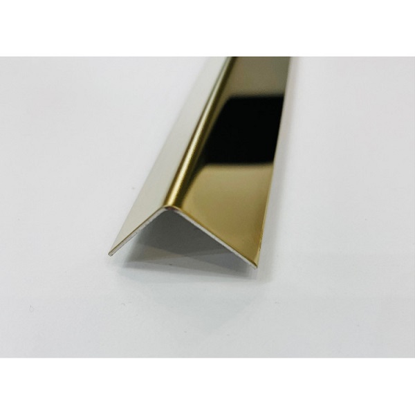 Nẹp V inox mạ vàng giá rẻ, kích thước đa dạng