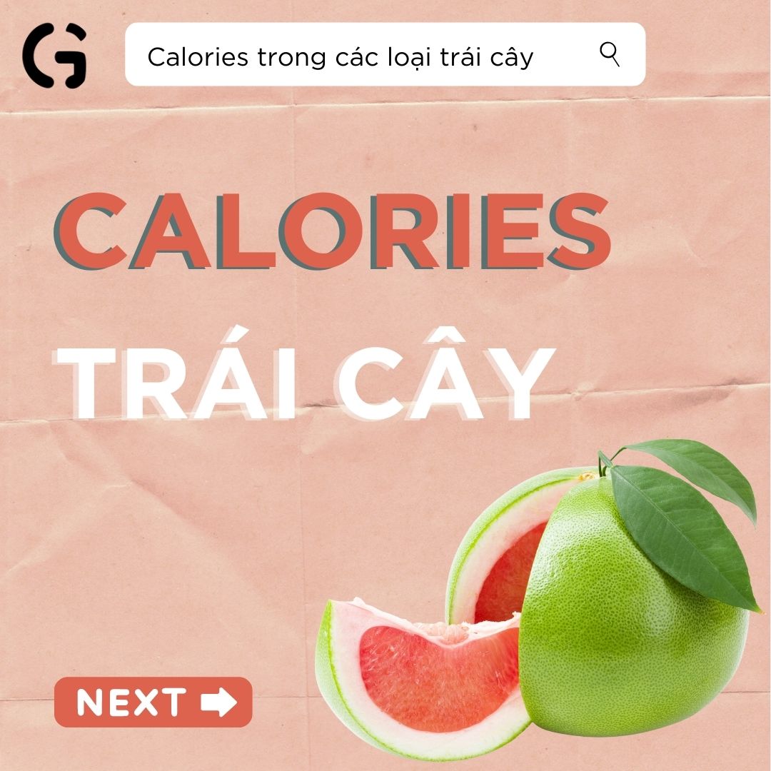 Calories trong các loại trái cây