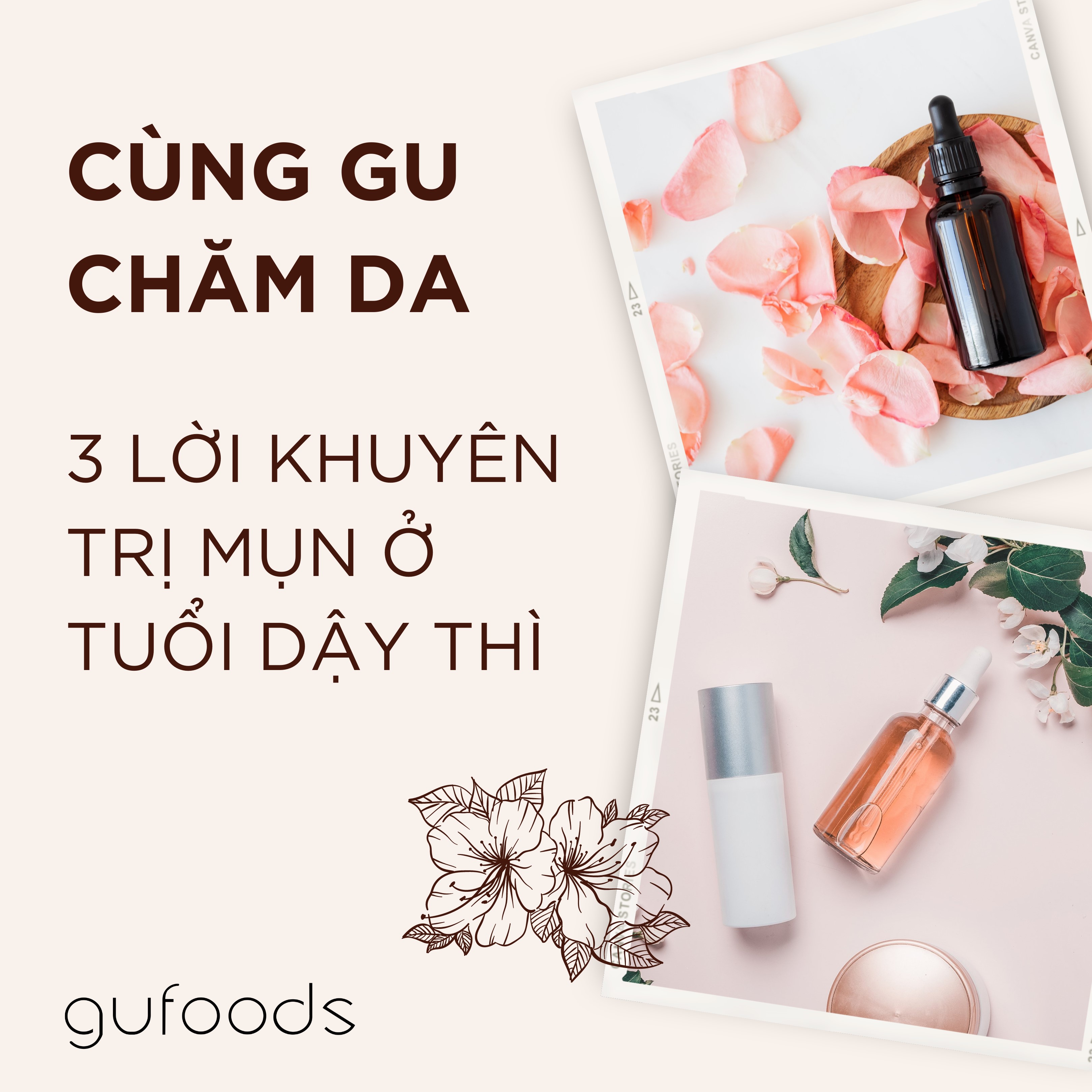 Cùng GU chăm da - 3 lời khuyên trị mụn ở tuổi dậy thì