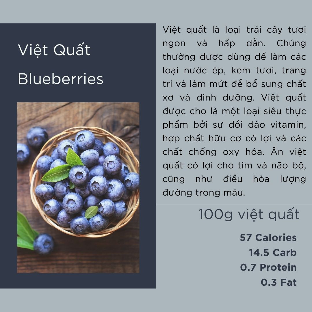 Việt Quất - Blueberries
